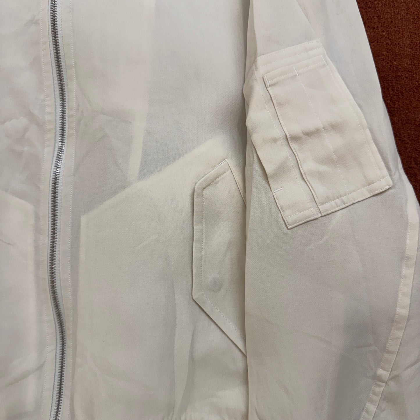 Auralee Silk Triple Cloth Zip Jacket