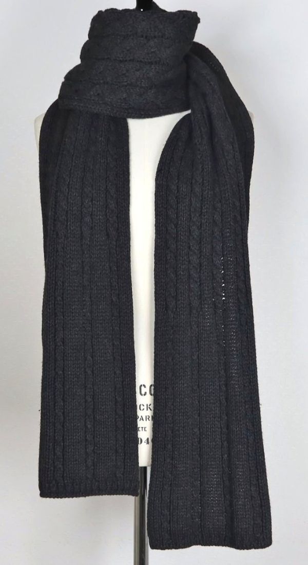 Yves Saint Laurent Wool Cashmere Long Stole Muffler