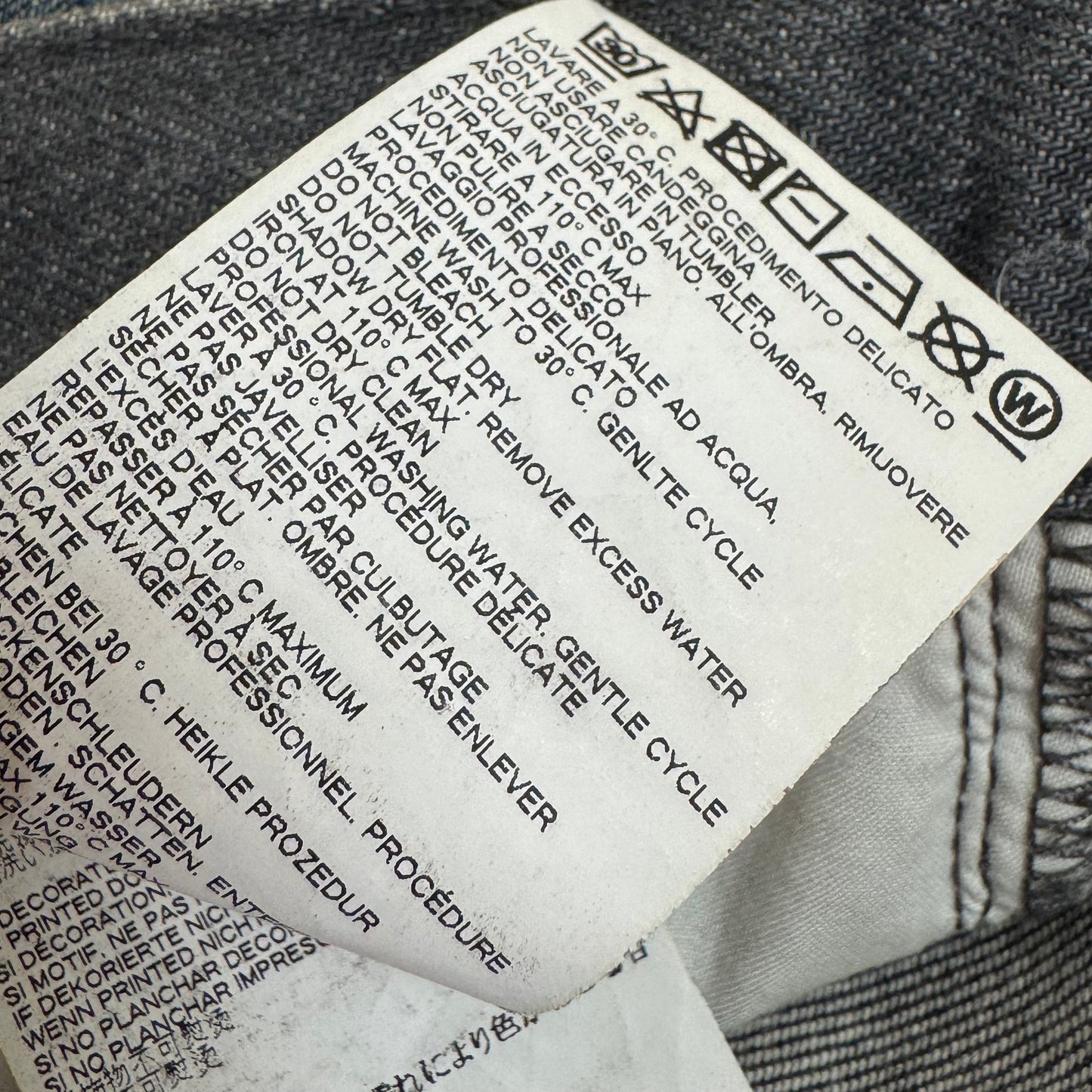 Maison Margiela 2017 Gray Denim