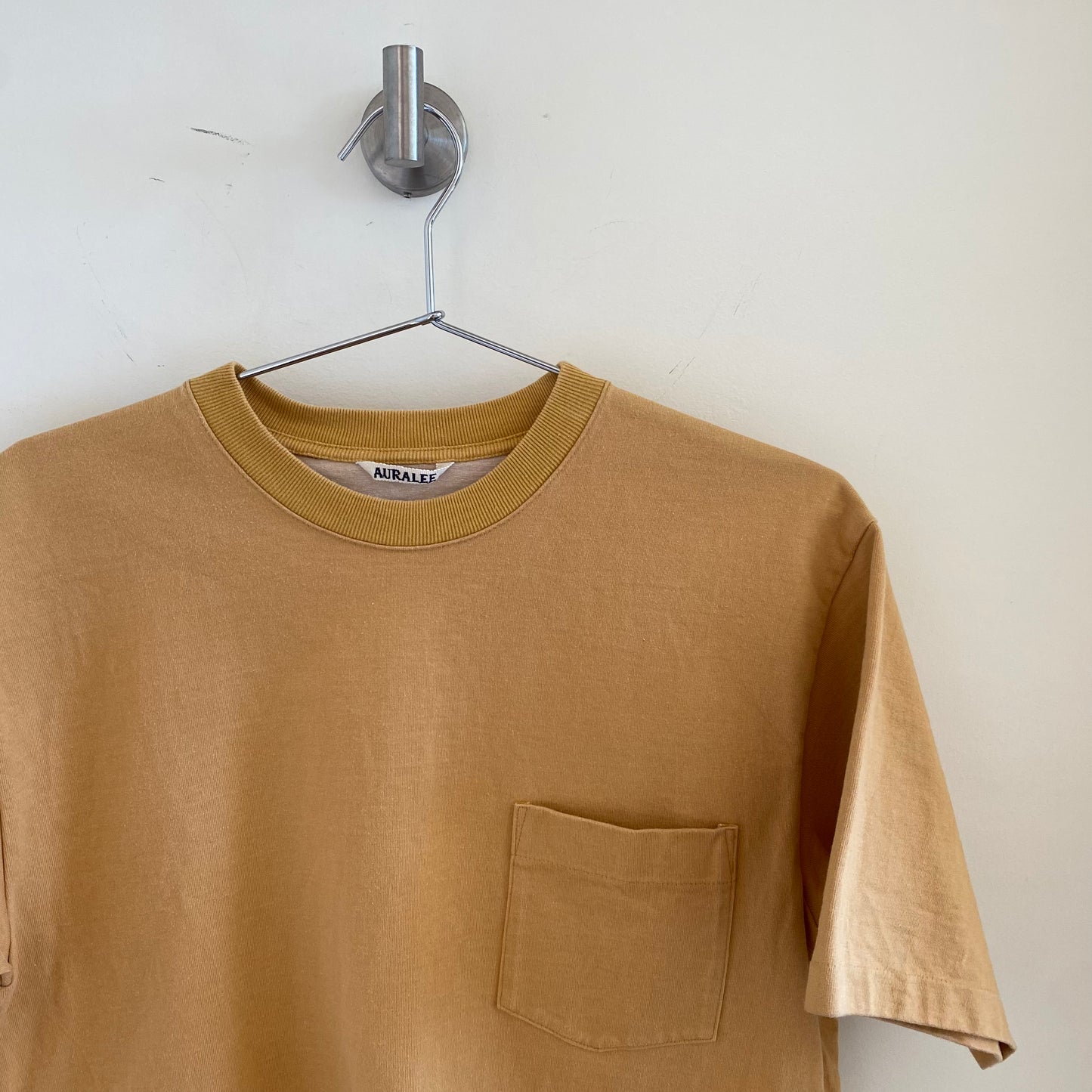 Auralee Yellow Heavyweight T-Shirt