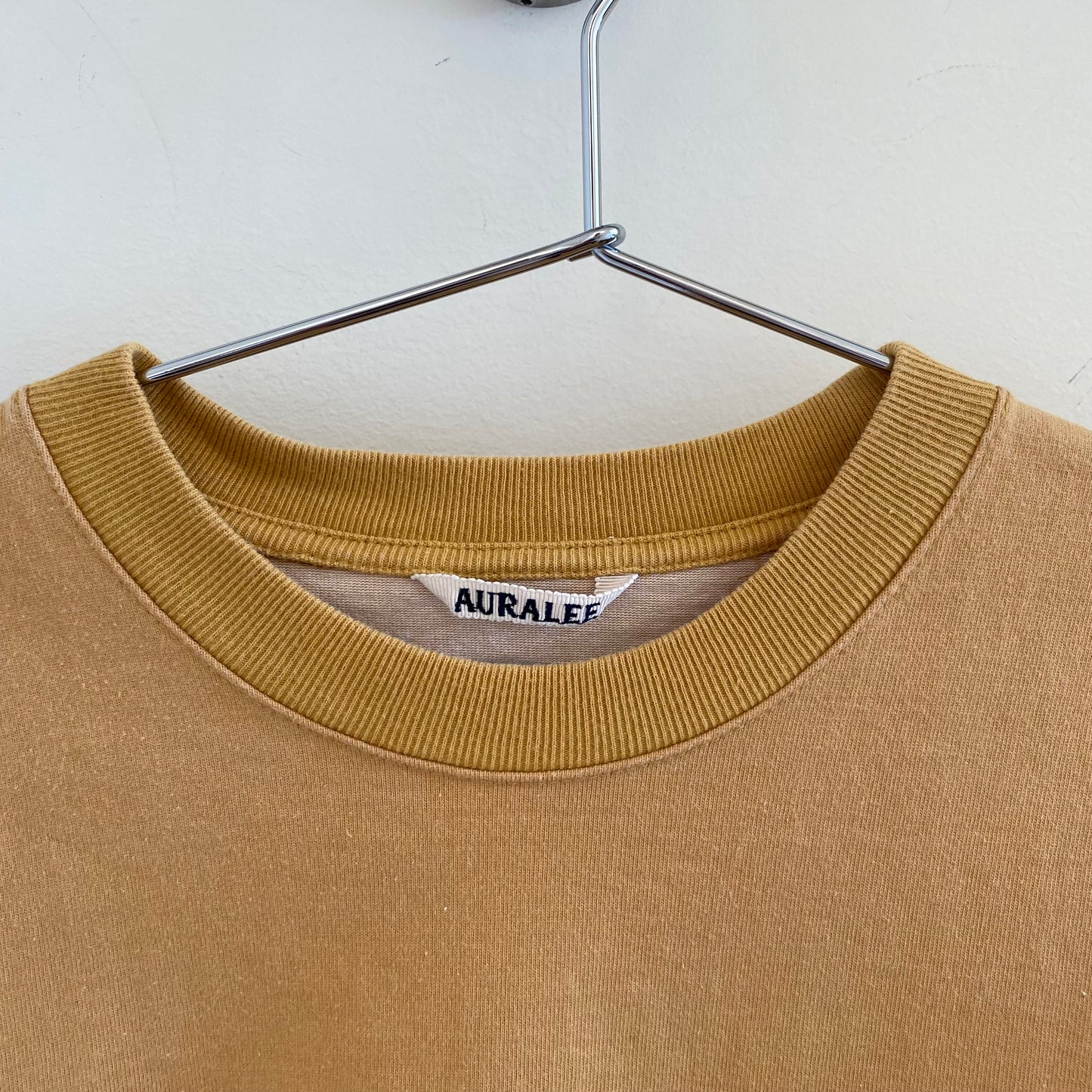 Auralee Yellow Heavyweight T-Shirt