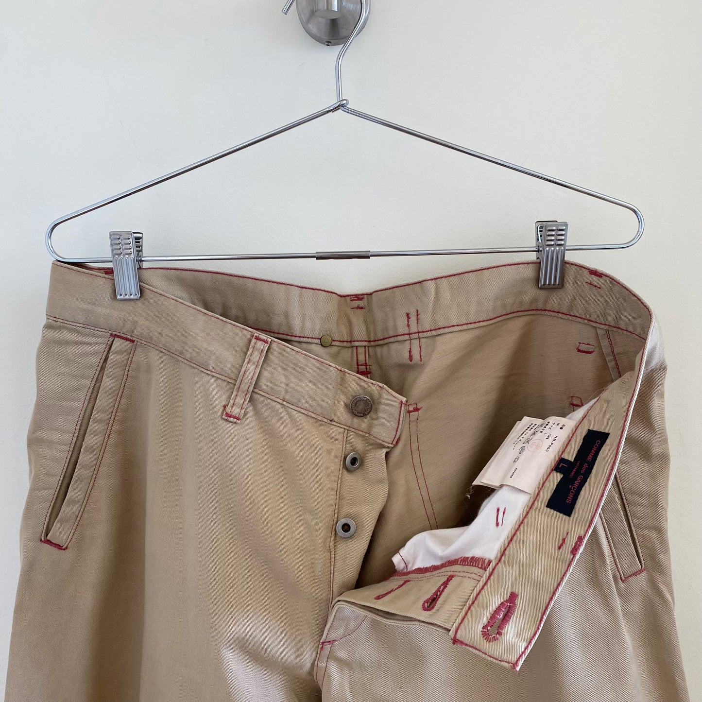 Comme des Garcons 2008 Contrast Stitch Work Pant
