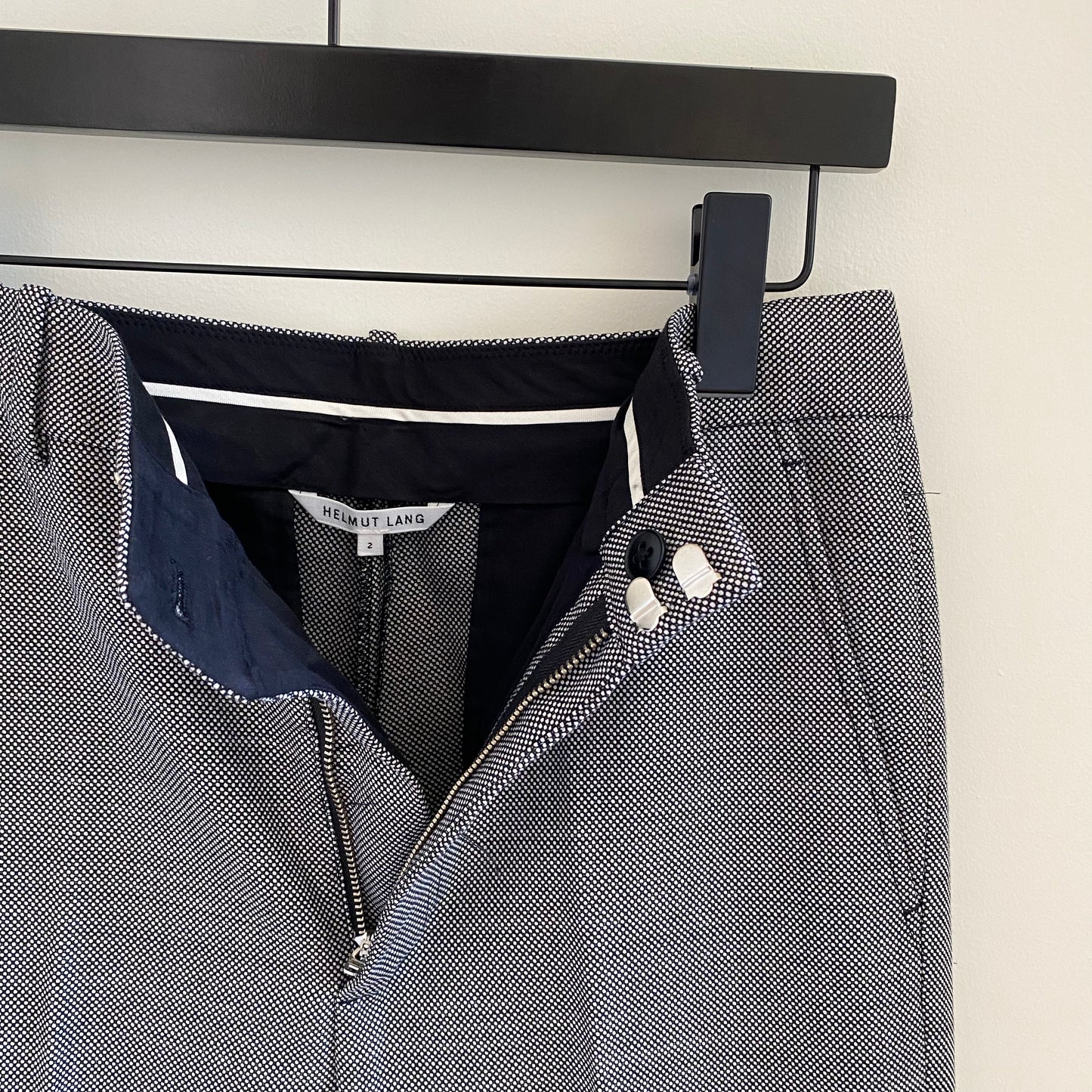 Helmut Lang Raw Hem Slacks