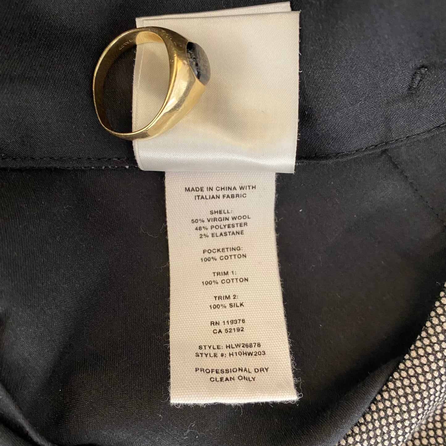 Helmut Lang Raw Hem Slacks