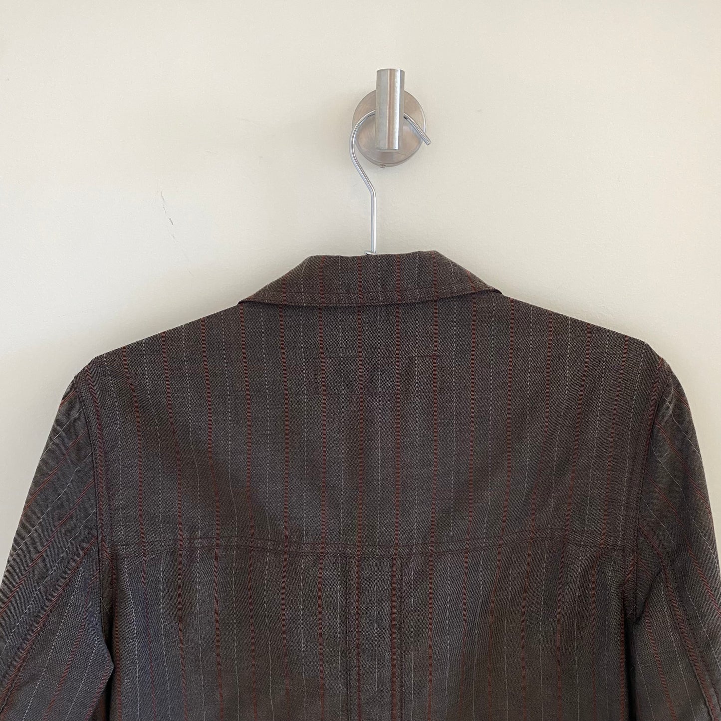 Comme des Garcons Homme 2003 Striped Long Overcoat