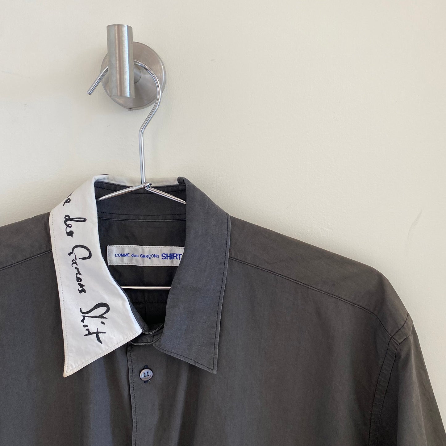 Comme des Garcons Collar Logo Shirt