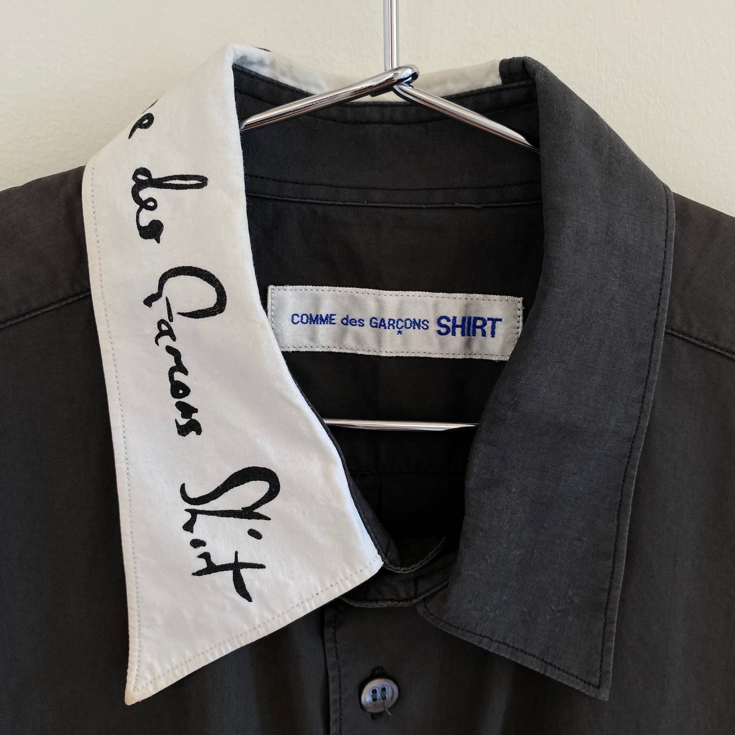 Comme des Garcons Collar Logo Shirt