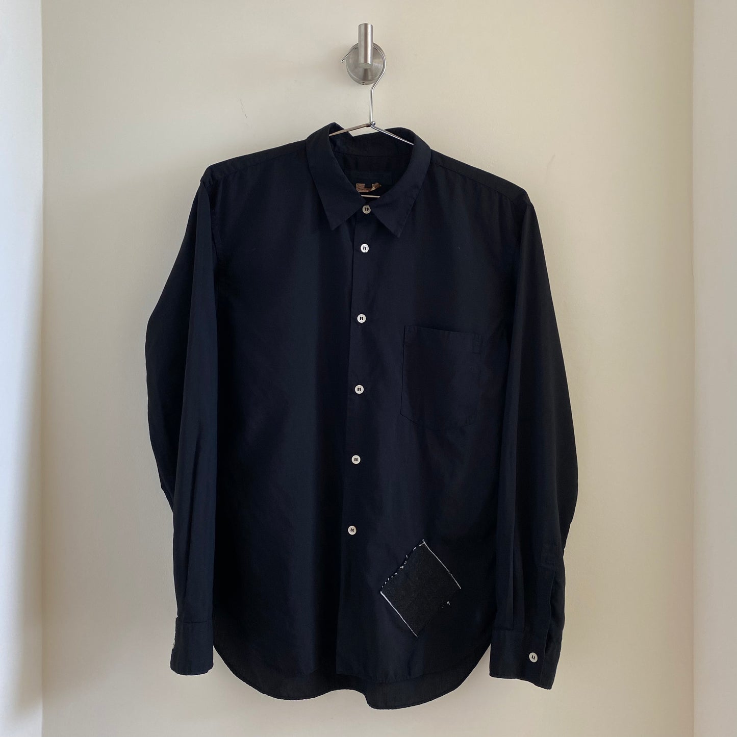 Comme des Garcons Wool Patch Button Up Shirt