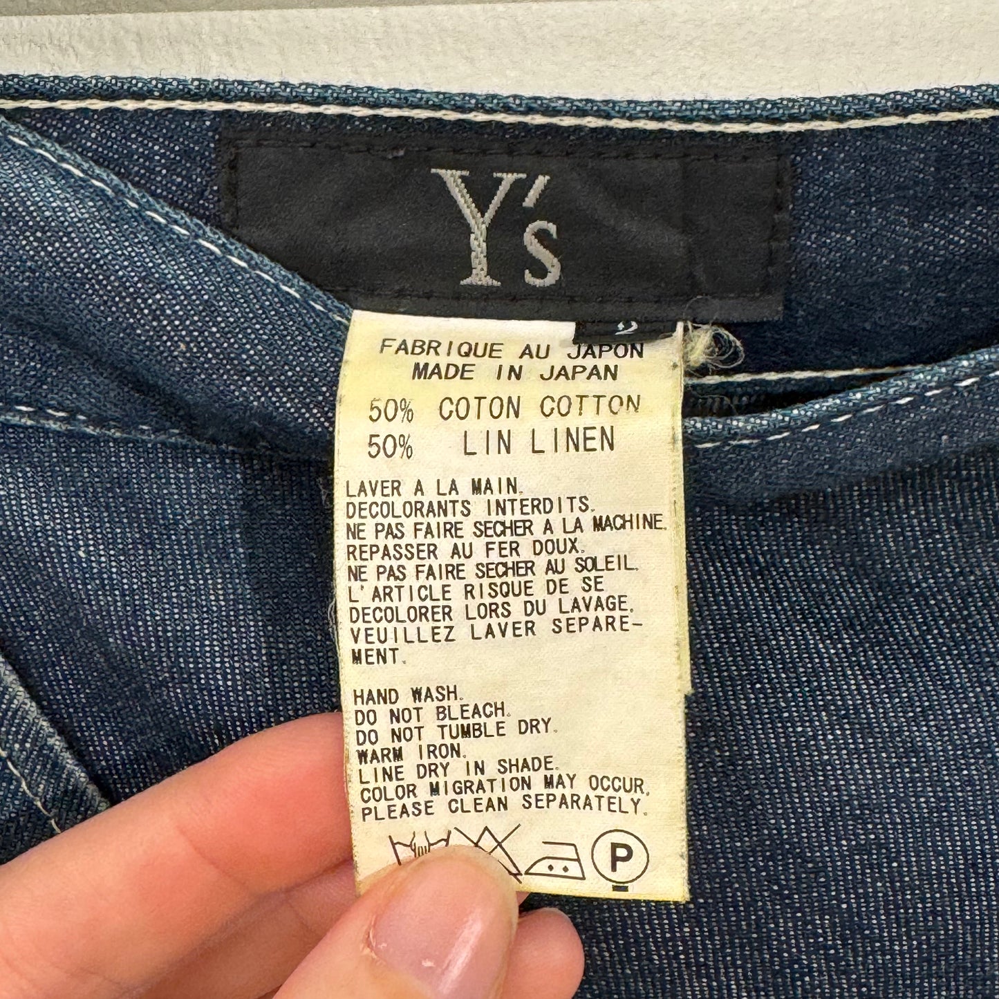 Y's Yohji Yamamoto Denim Flare Skirt