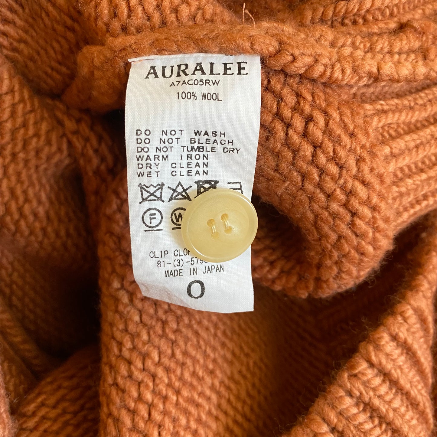 Auralee Knit Big Cardigan