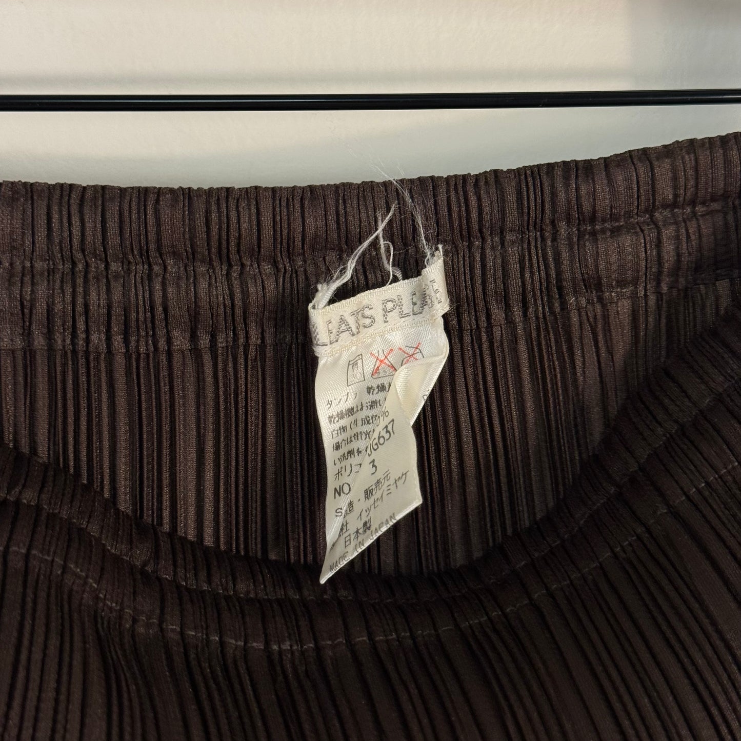 Issey Miyake Pleats Please Pleated Midi Skirt