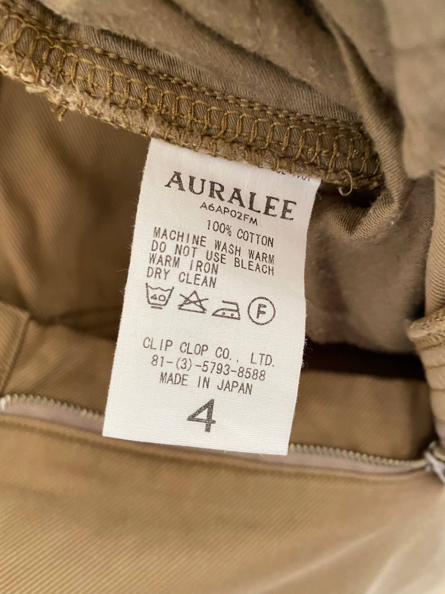 Auralee Finx Dyed Pants