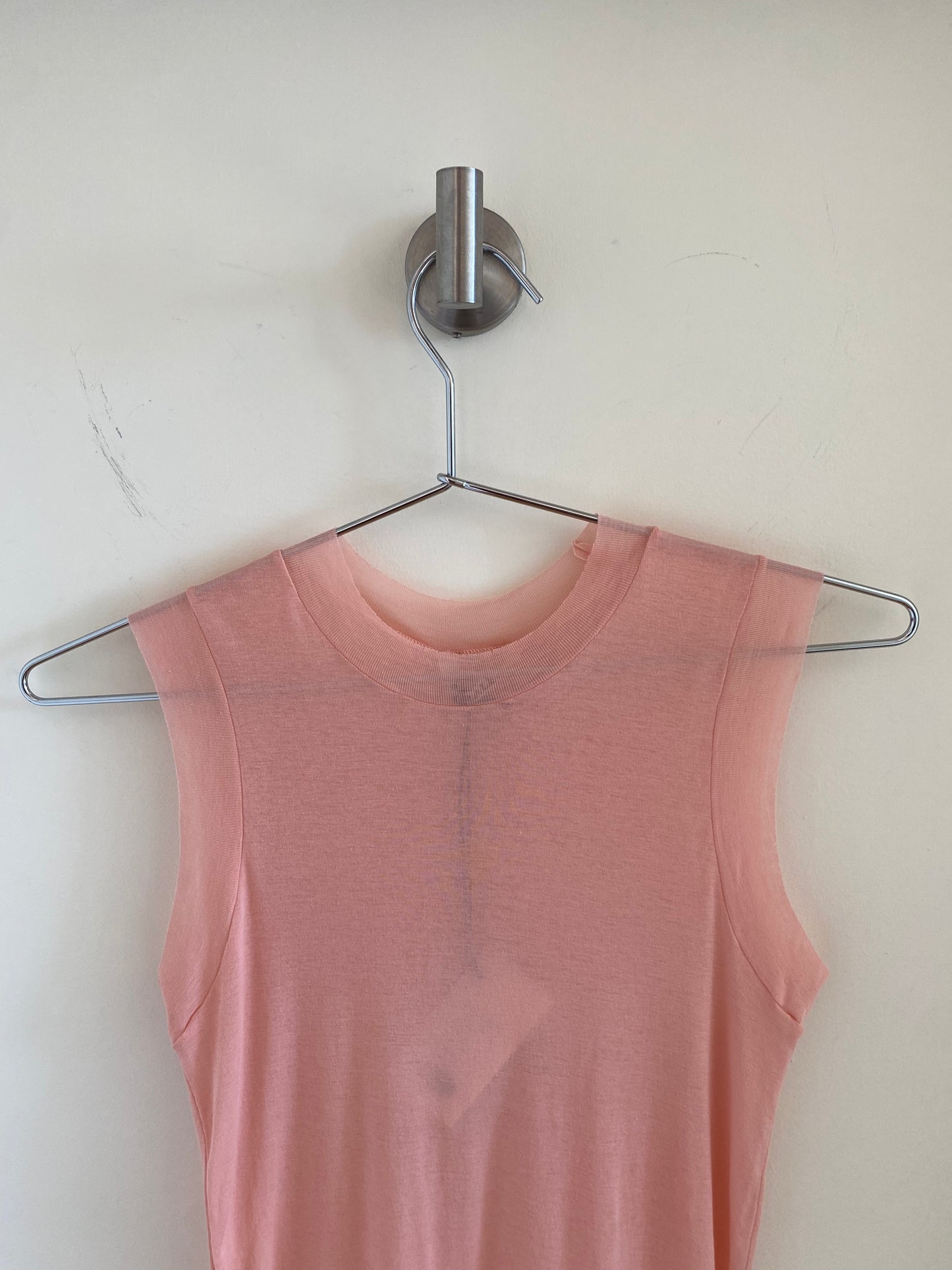 Auralee High Guage Sheer Pink Tank