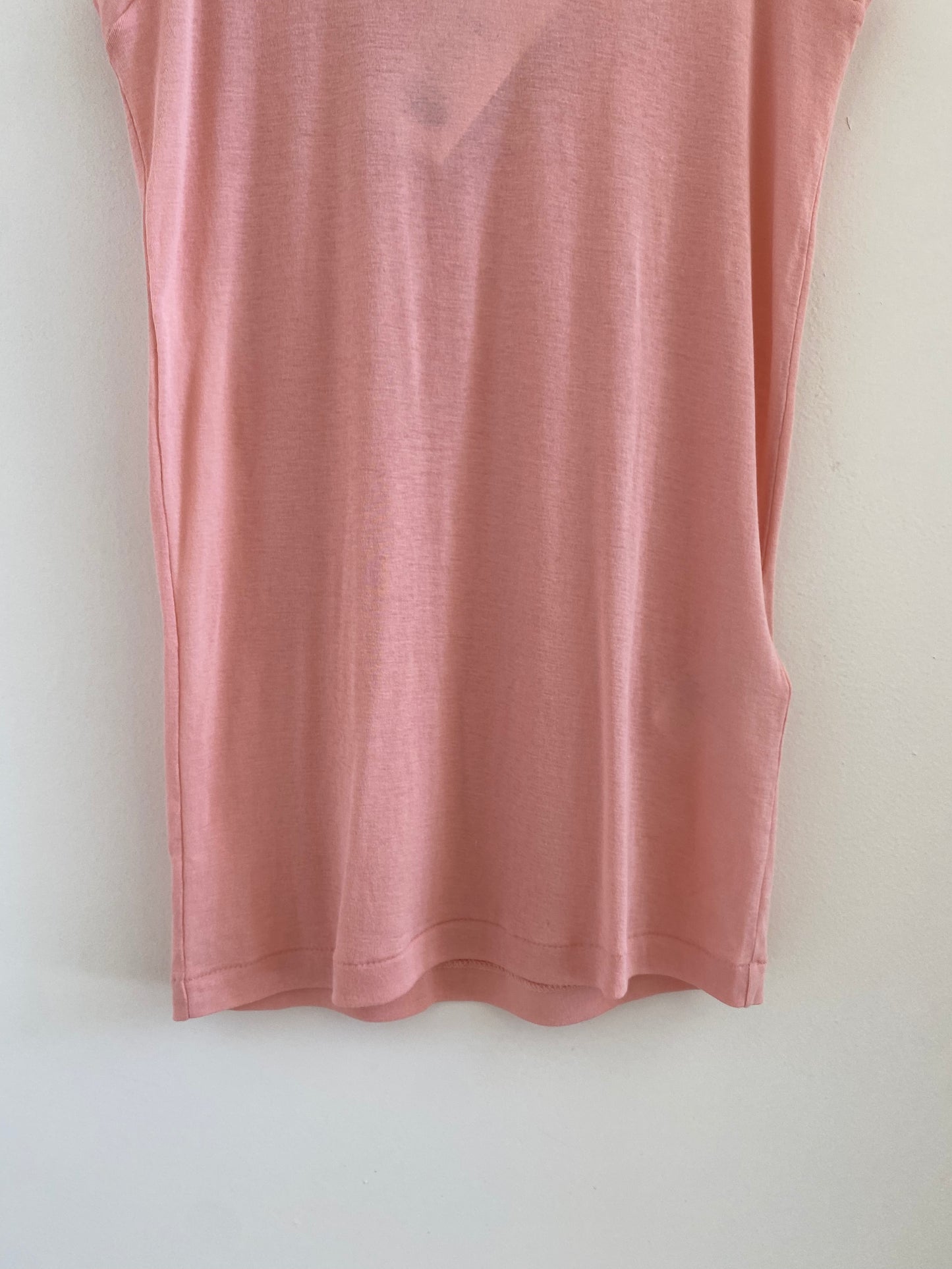 Auralee High Guage Sheer Pink Tank