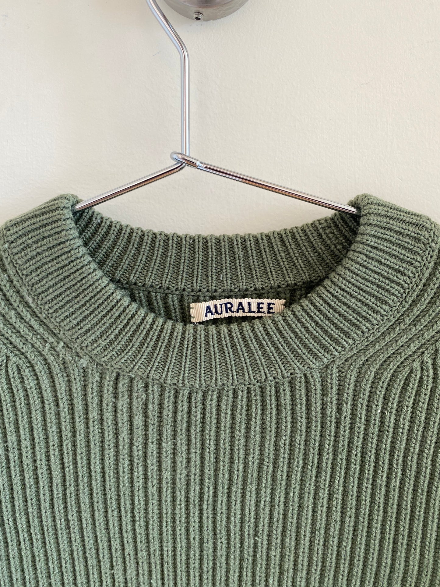 Auralee Knit Green Sweater