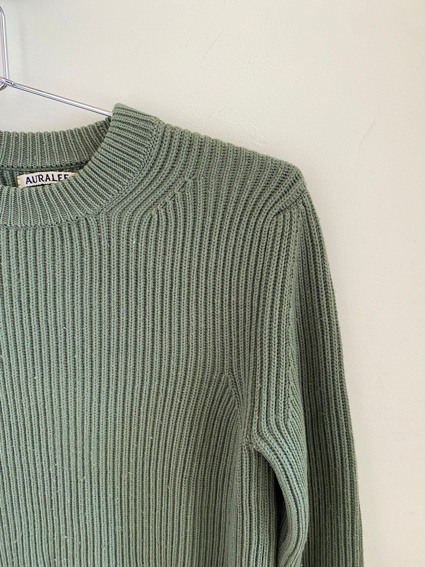 Auralee Knit Green Sweater