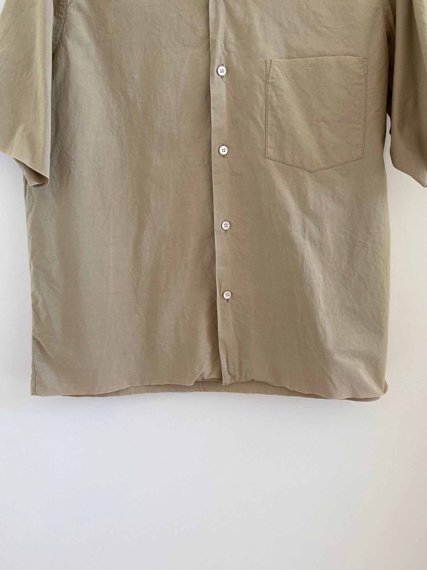 Auralee Selvedge Cotton Shirt Cream