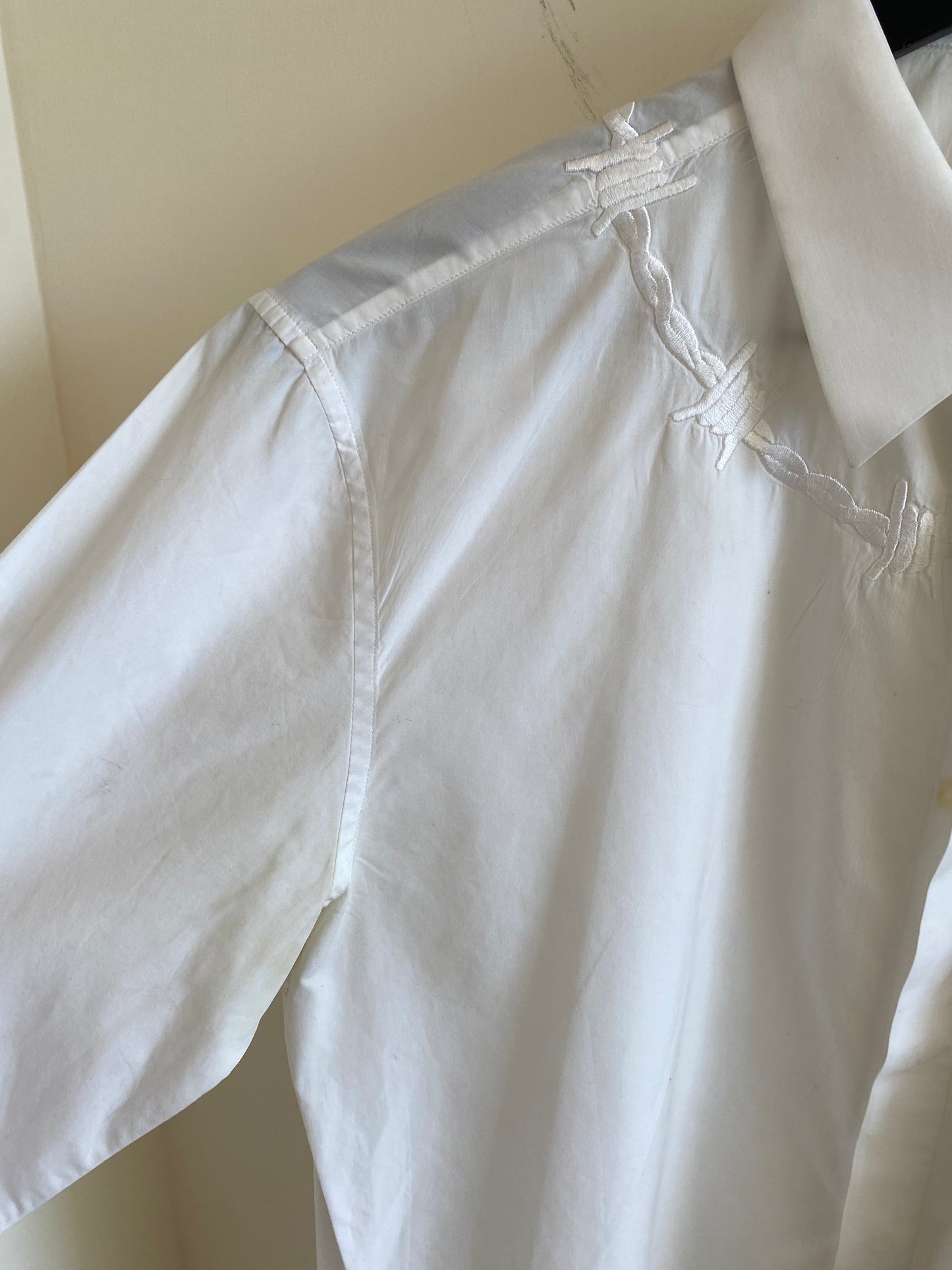 Givenchy by Tischi 2016 Barbed Wire Button-Up Shirt
