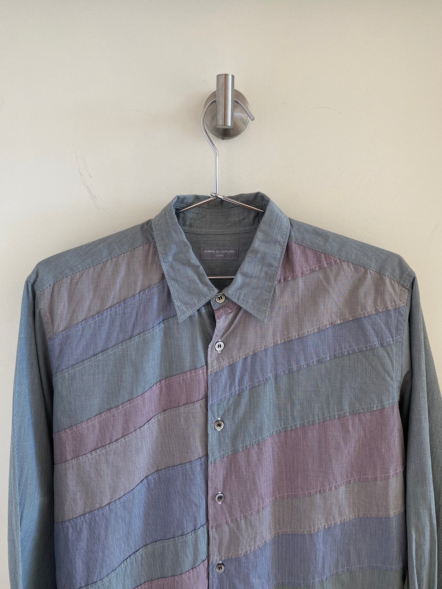 Comme des Garcons Homme 2001 Diagonal Patch Shirt