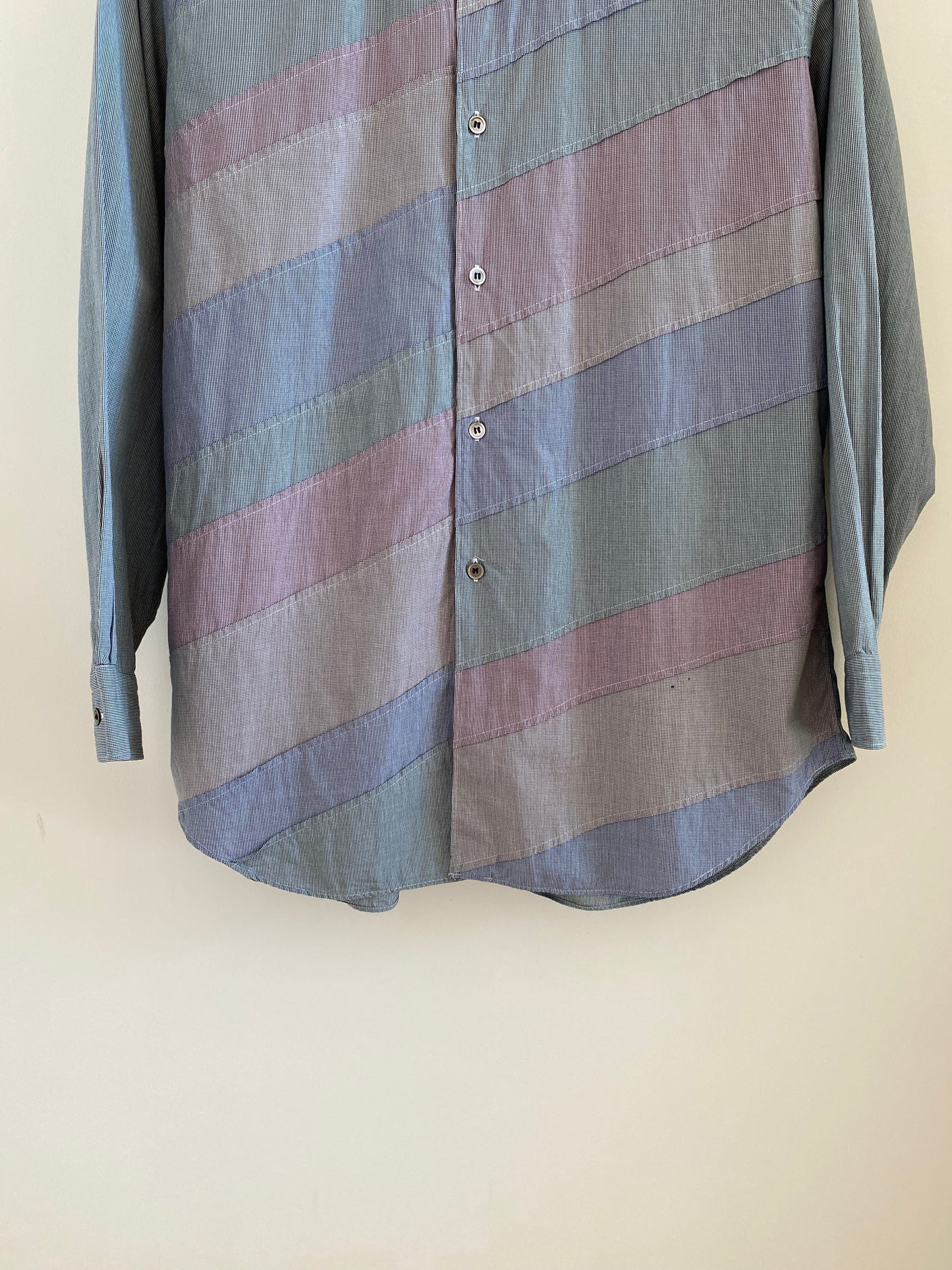 Comme des Garcons Homme 2001 Diagonal Patch Shirt