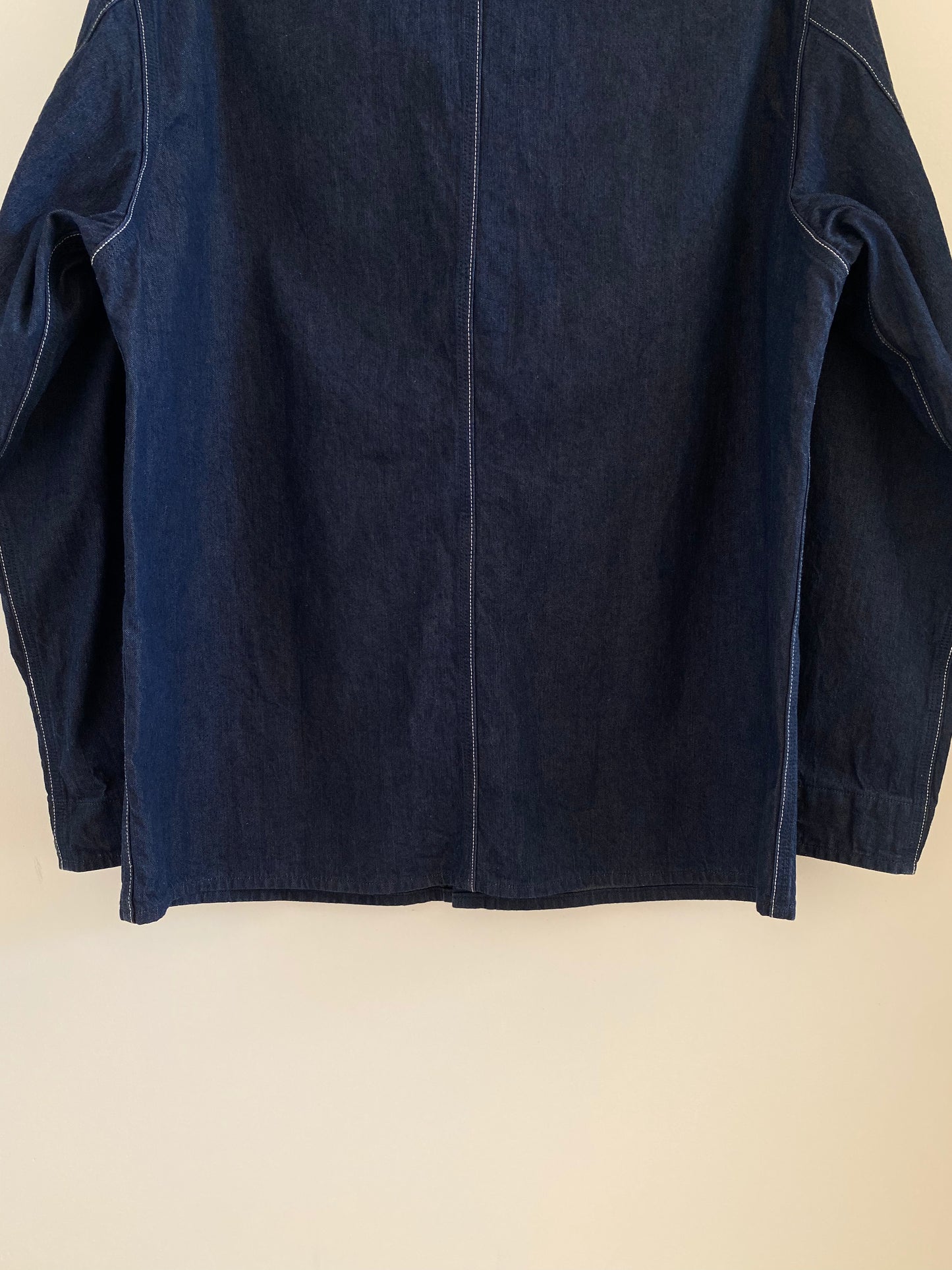 Auralee Hard Twist Denim Contrast Shirt