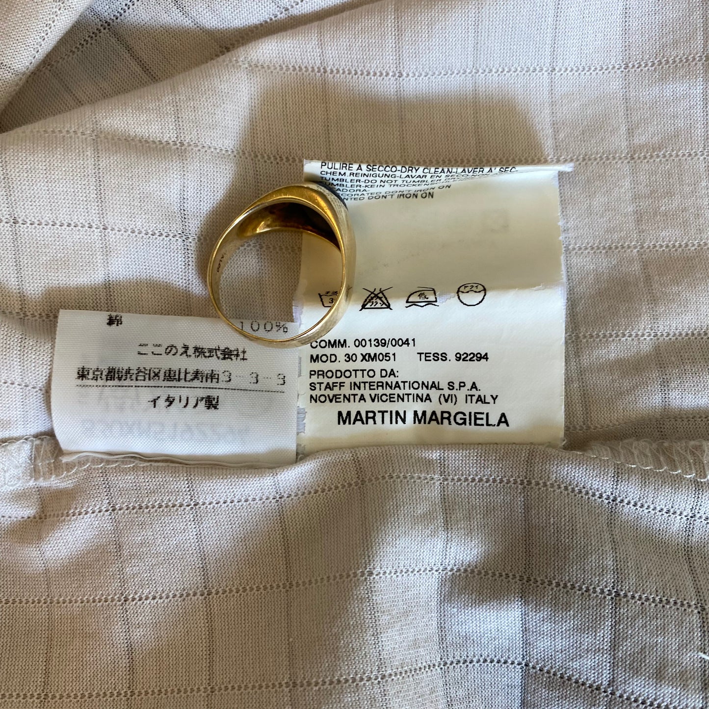 Maison Margiela 04SS Graph Check T-Shirt