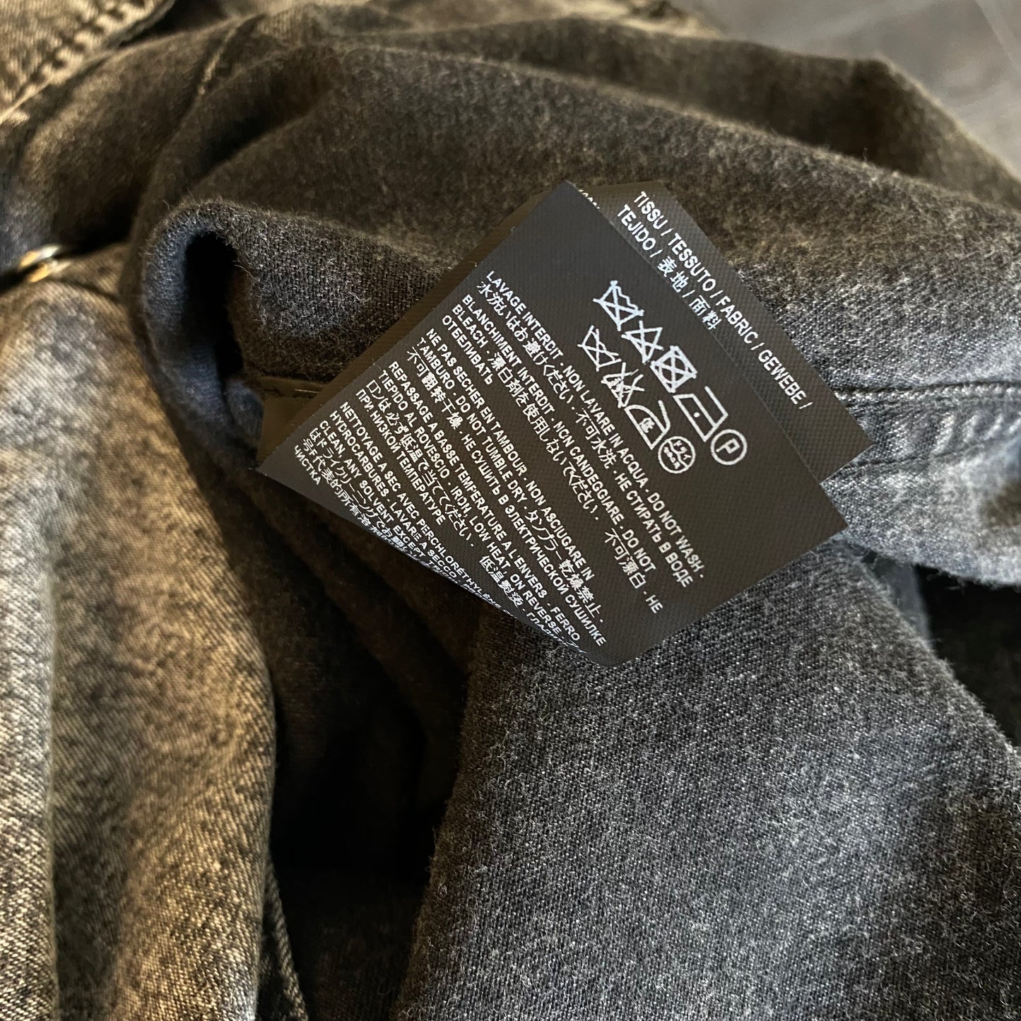 Saint Laurent Paris Washed Denim Shirt