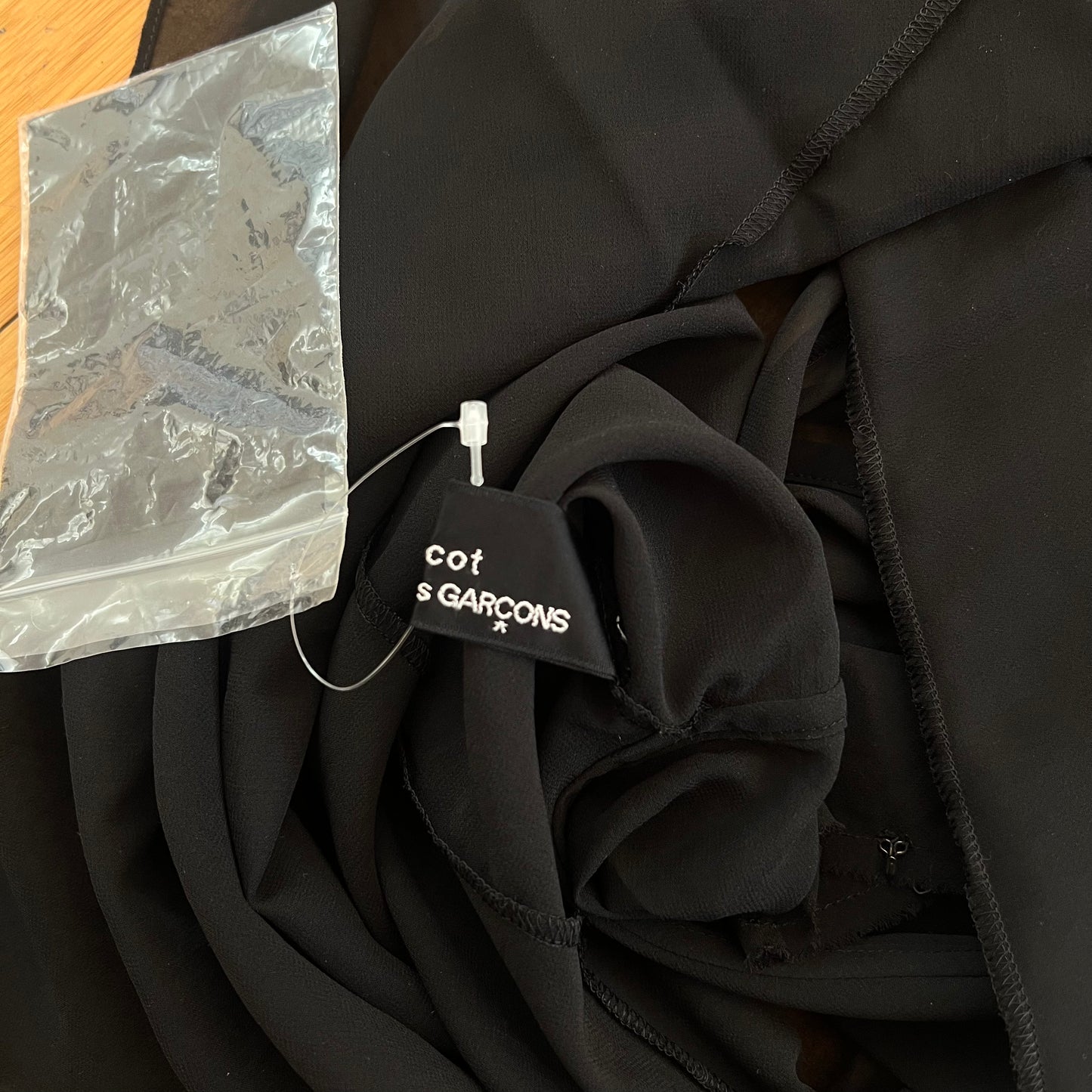 Comme des Garçons Womens Sheer Patchwork Blouse, '03