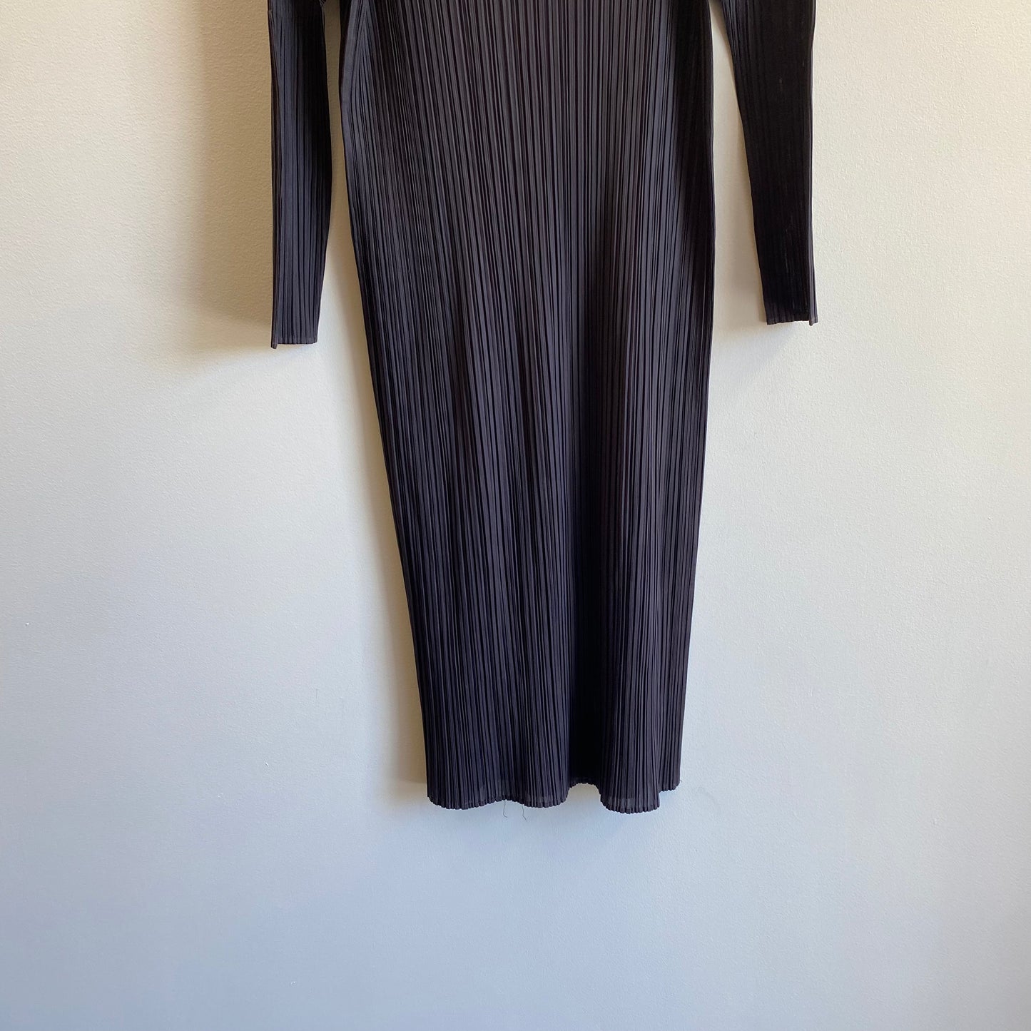 Issey Miyake Pleats Please Cut Mock Neck Dress