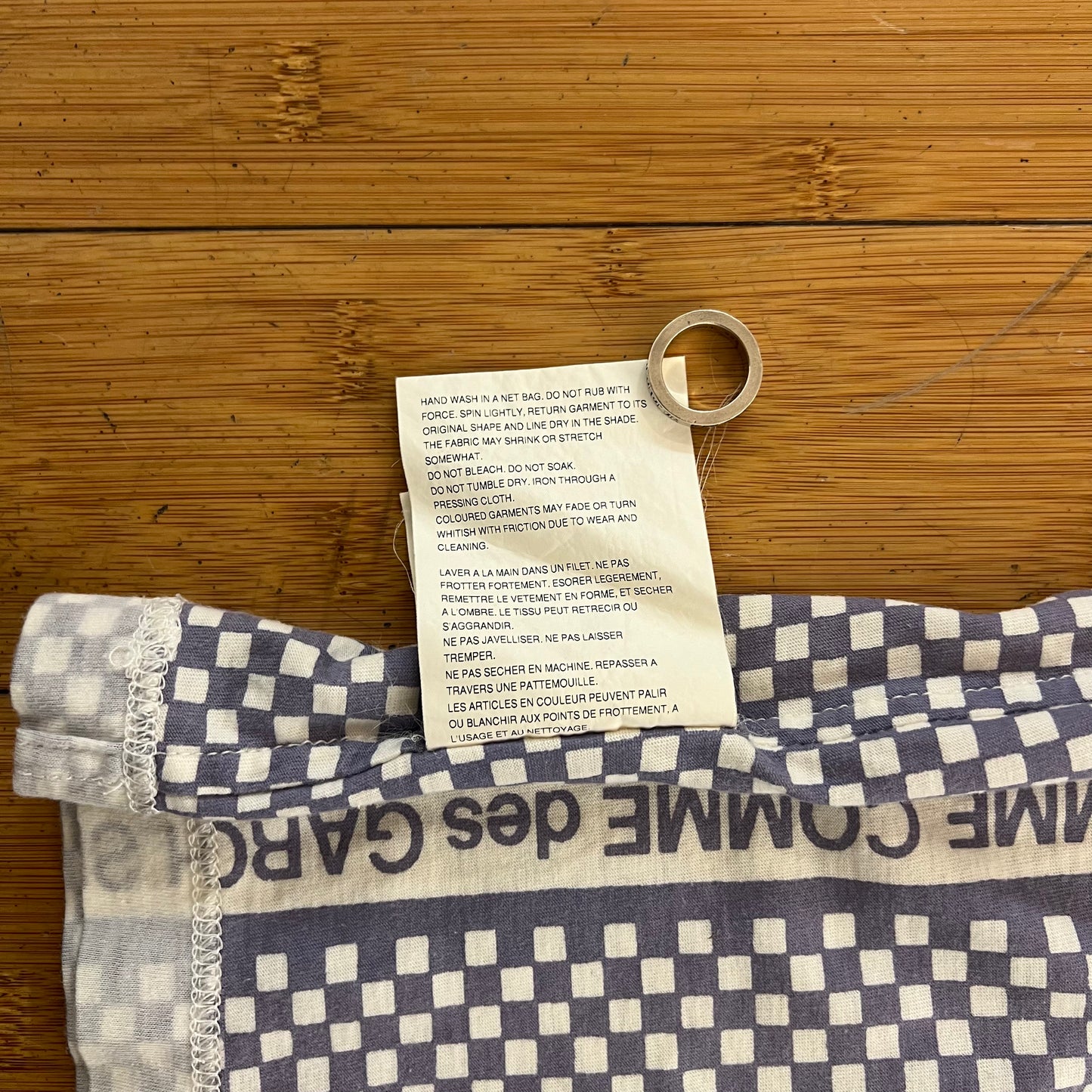 Comme des Garçons Homme Inside-Out Checkered T-Shirt, AW '03