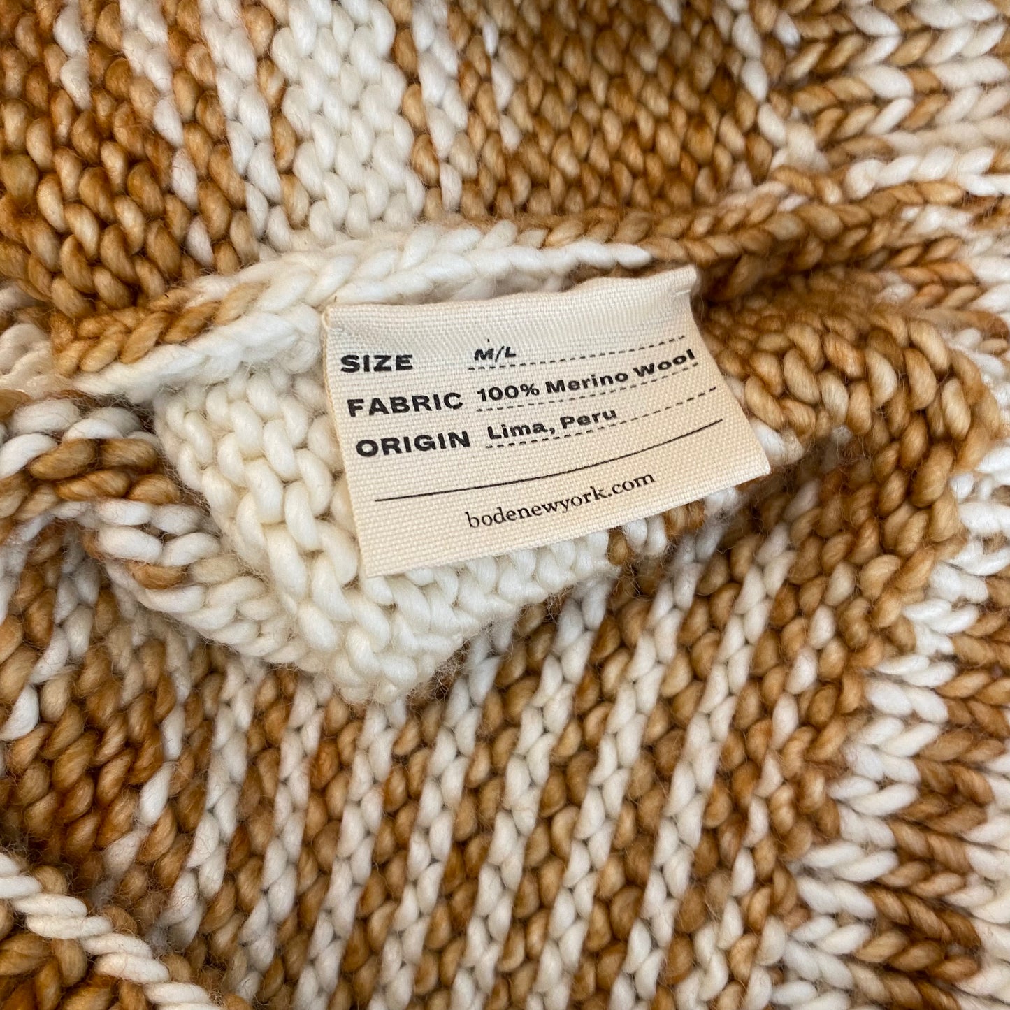 Bode Striped V-Neck Sweater