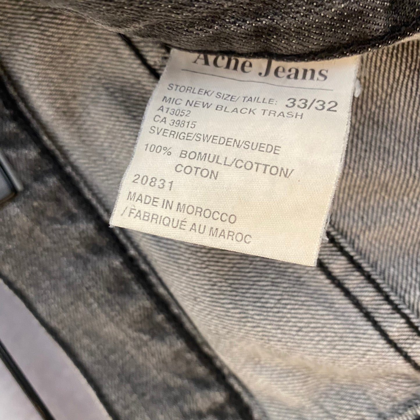 Acne Jeans Loose Flare Denim Jeans