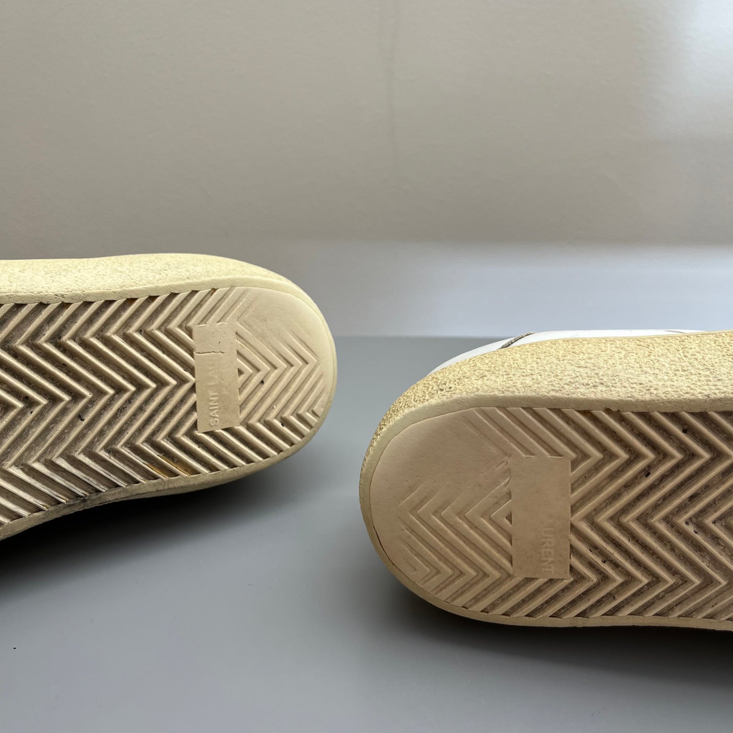 Saint Laurent Paris White SL37 Leather Sneaker