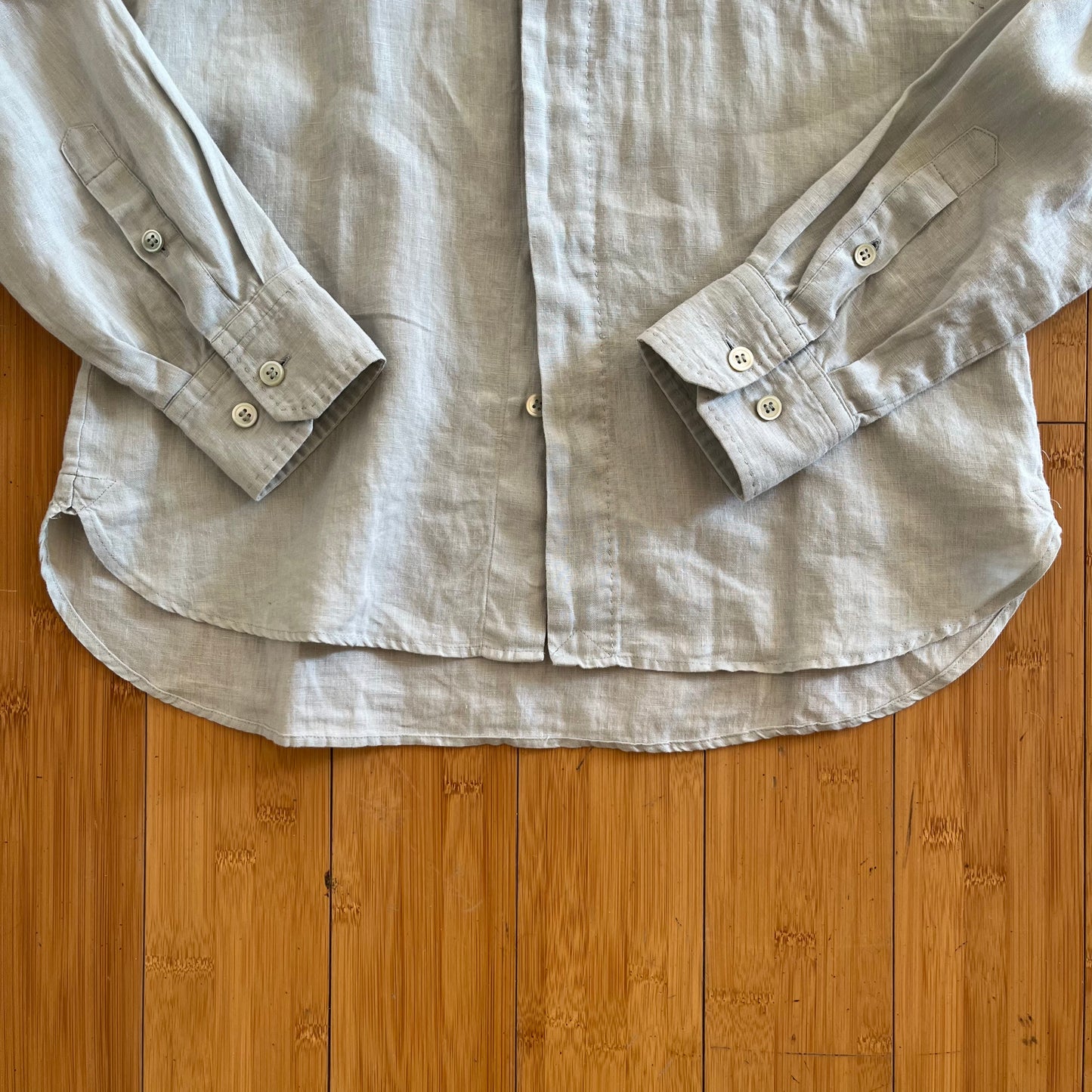 Helmut Lang Asymmetrical Long-Sleeve Button-Up
