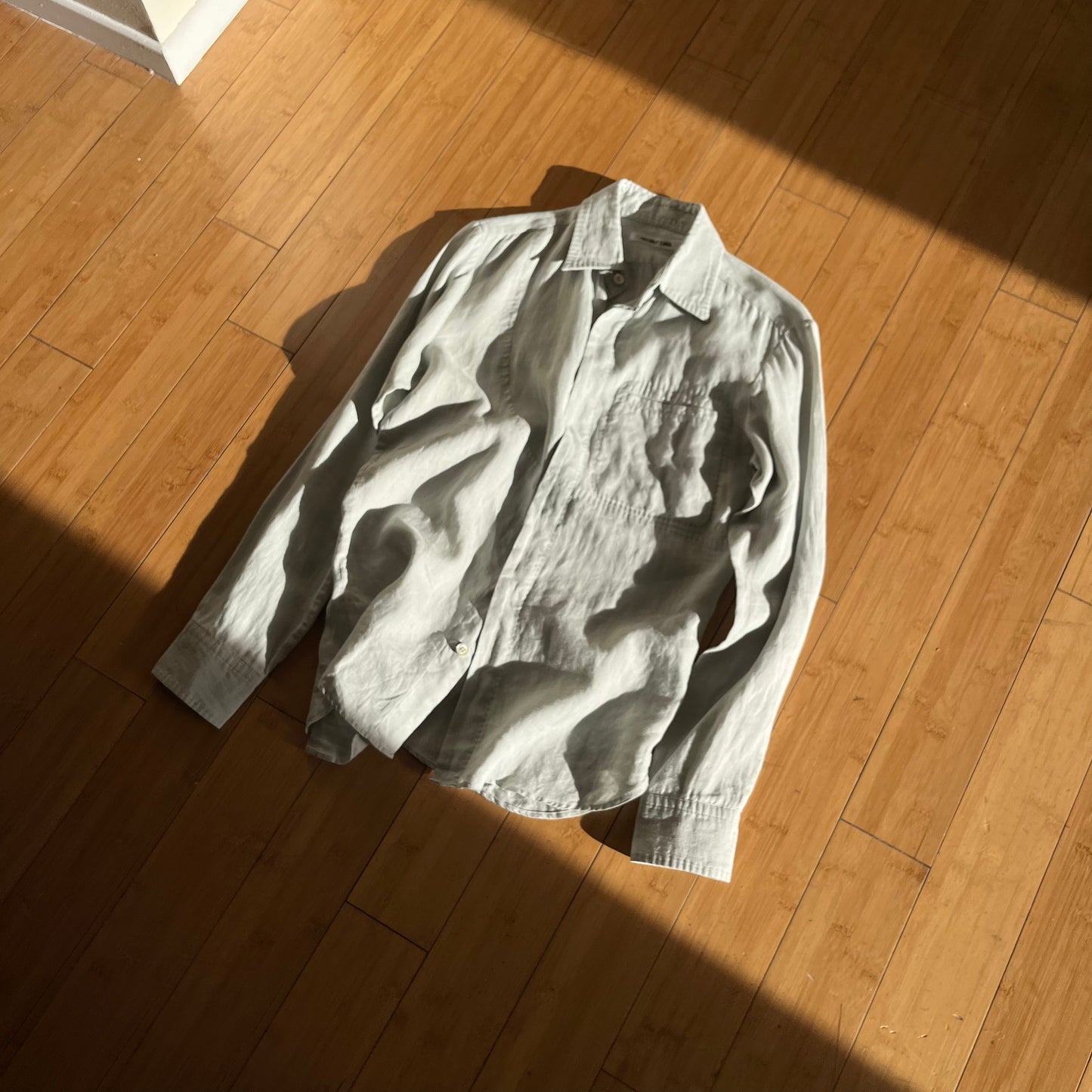 Helmut Lang Asymmetrical Long-Sleeve Button-Up