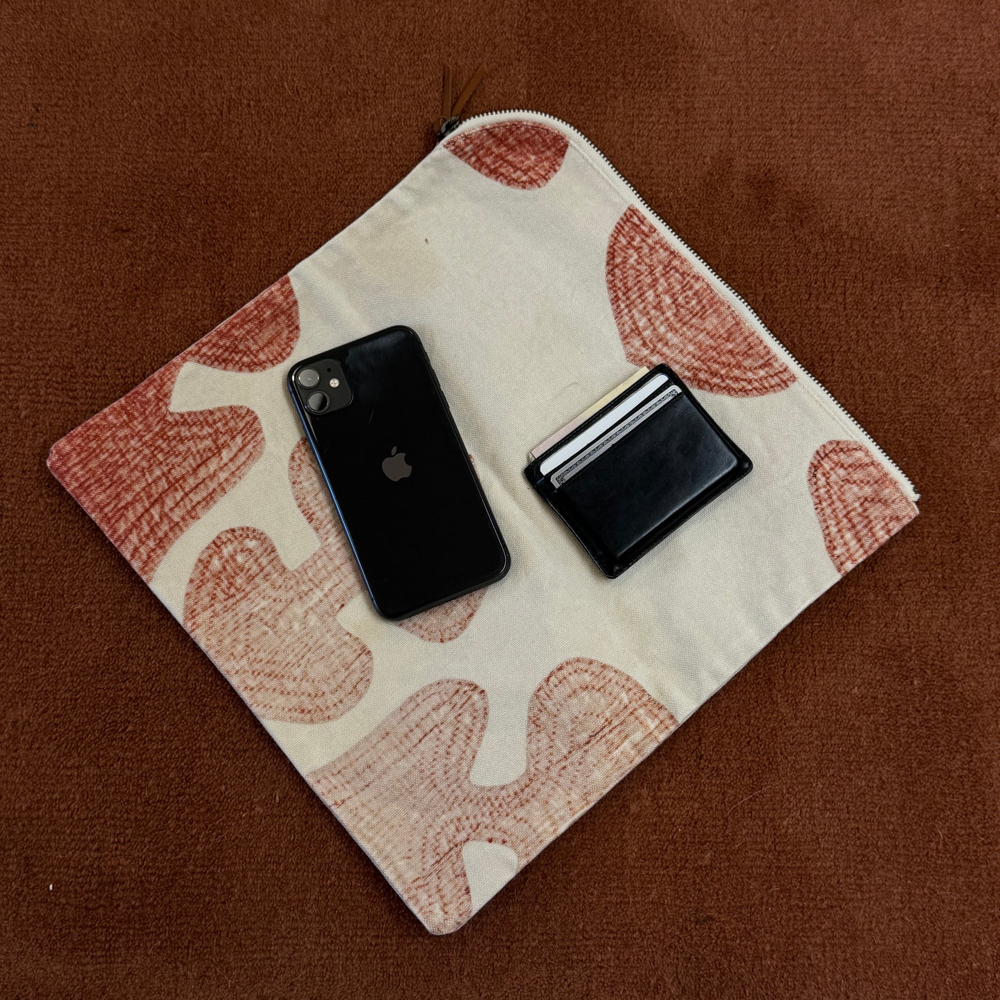 Kapital Floral Motif Zip Bag