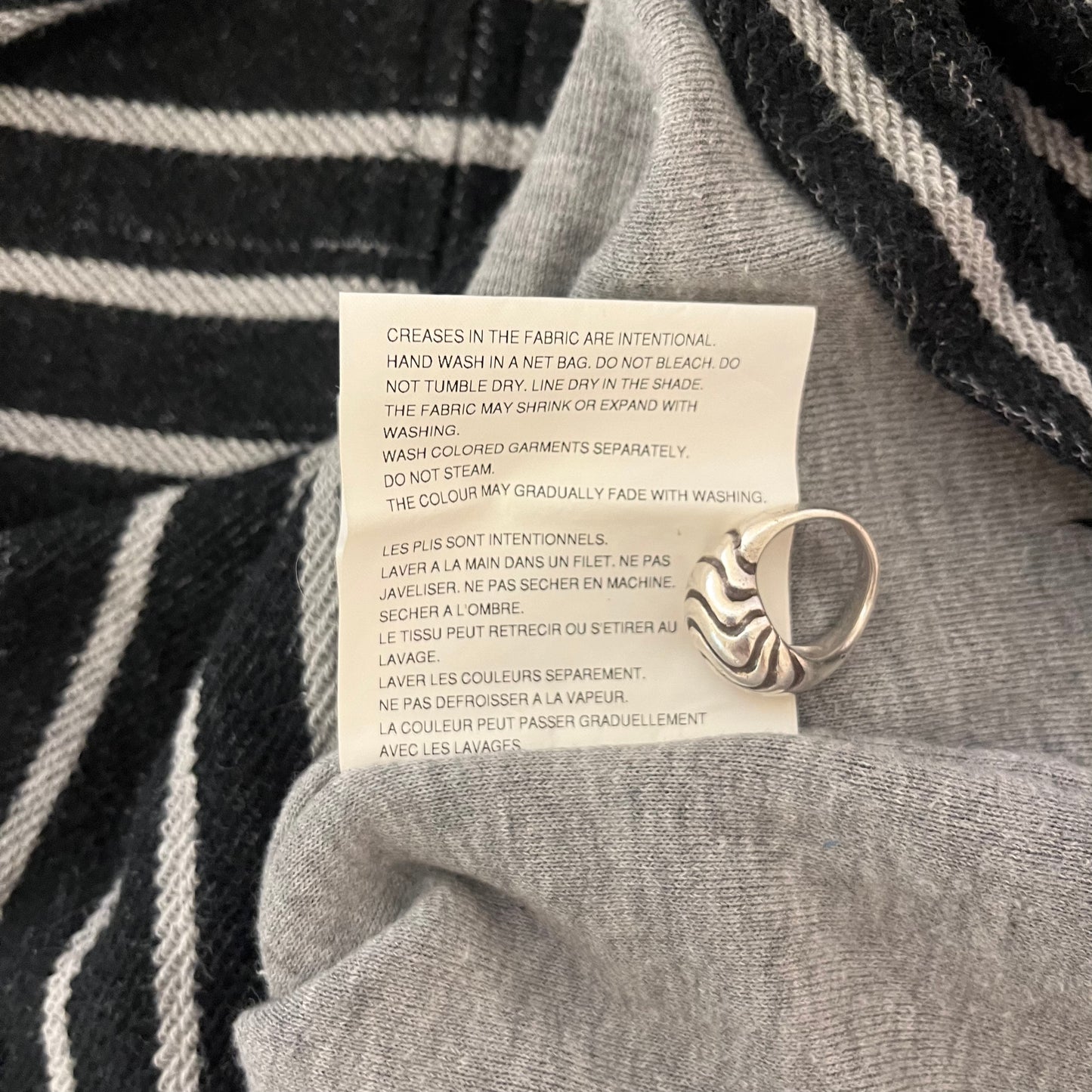 Comme des Garçons Homme 2006 Striped Zip-Up Sweater