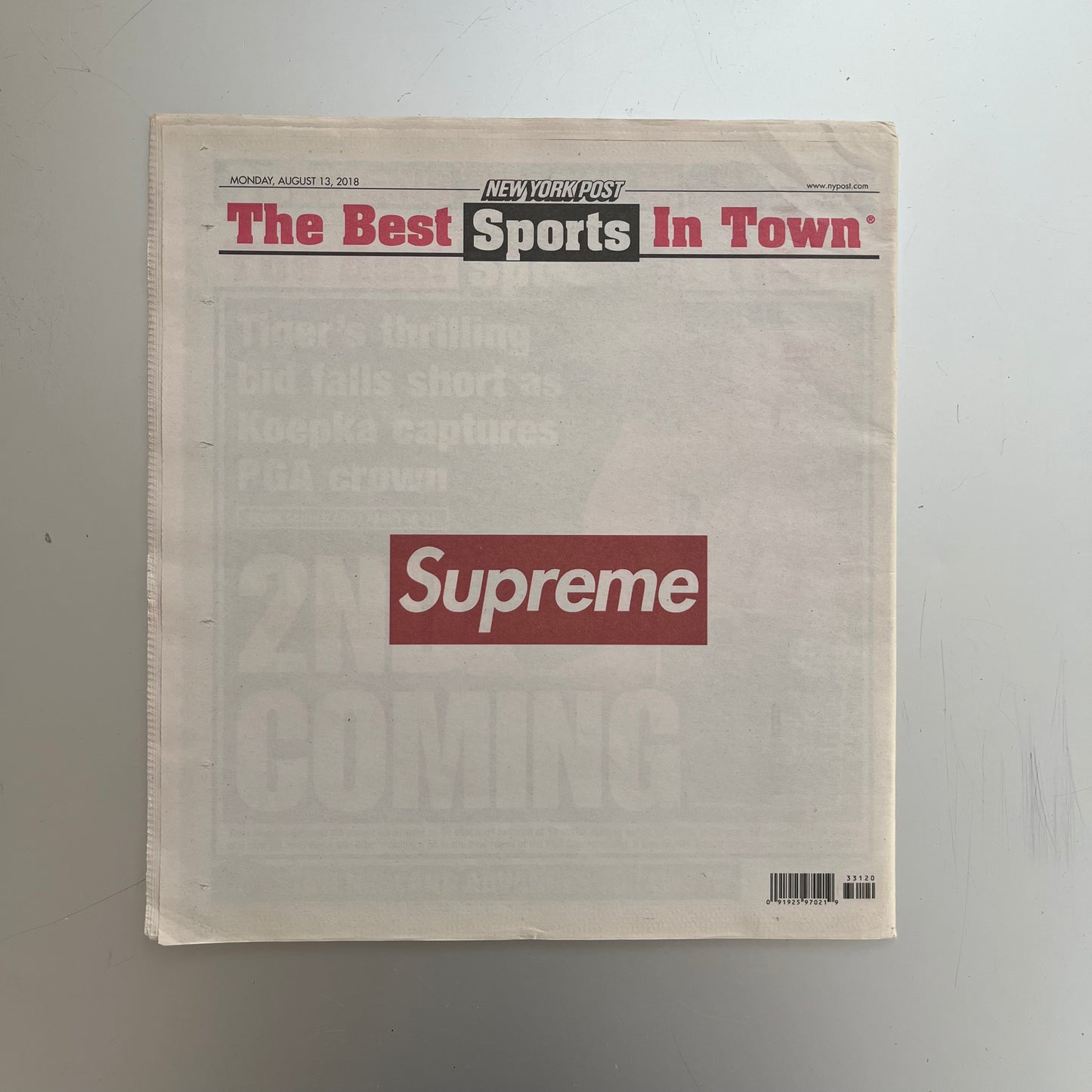 Supreme New York Post Newspaper