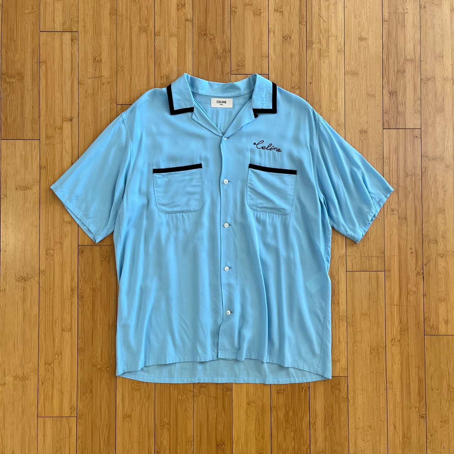 Celine Logo Bowling Shirt SS21