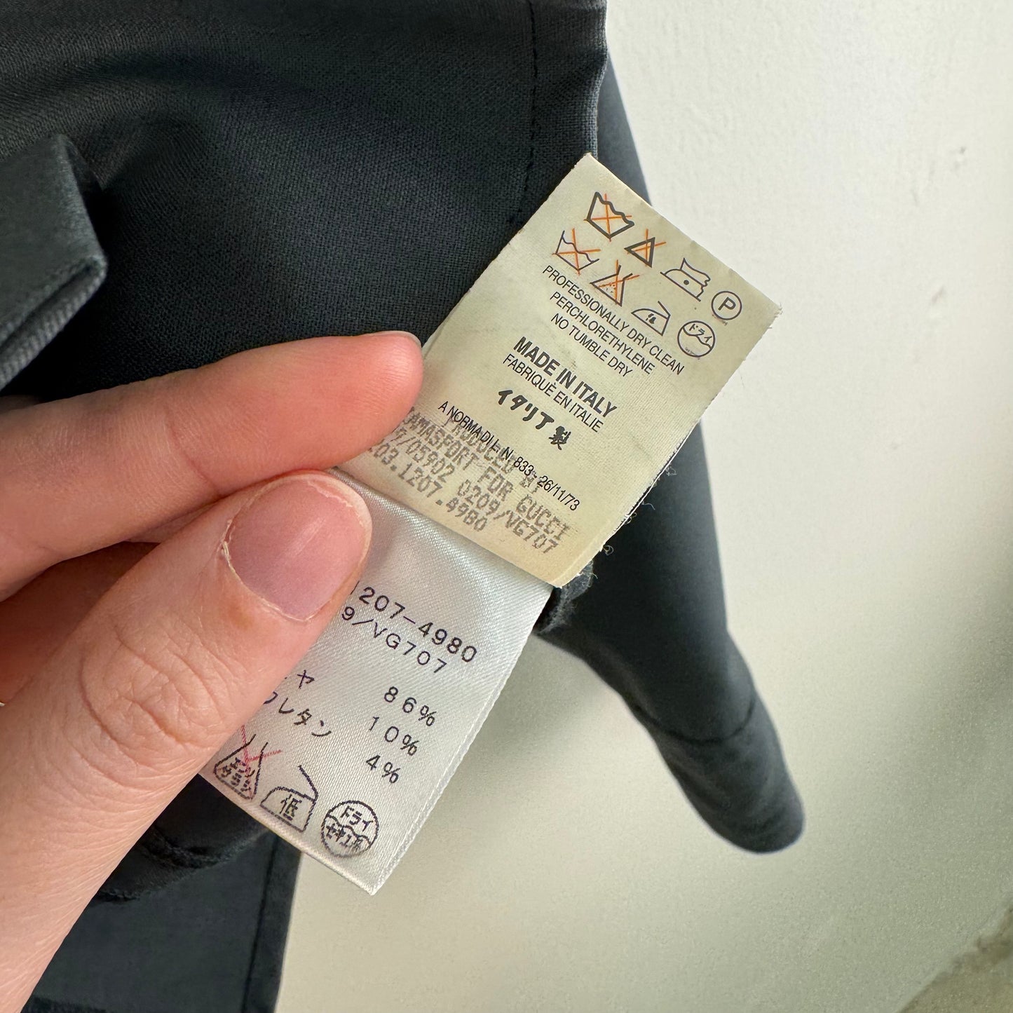 Gucci Cashmere-Blend Lined Button Up Shirt