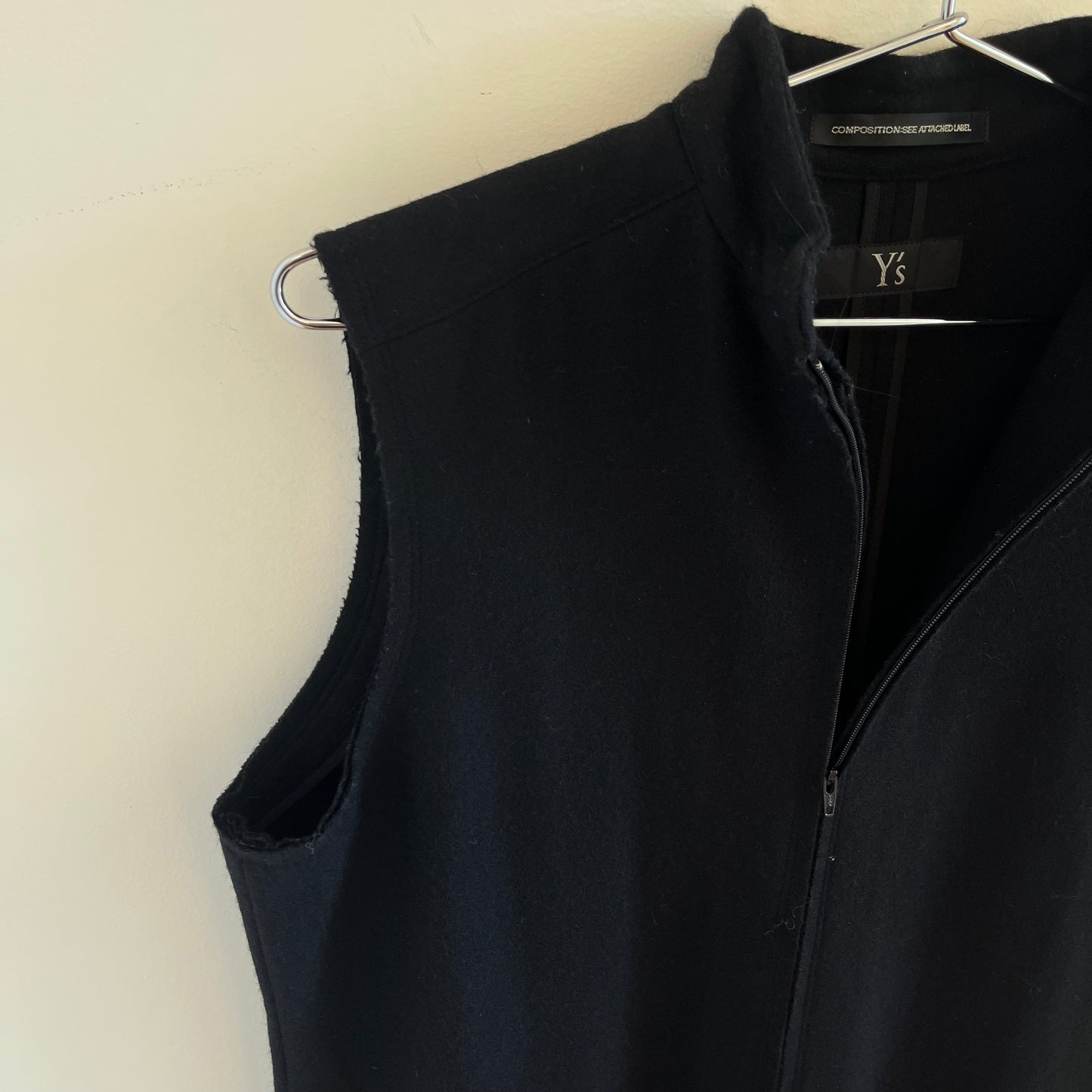 Yohji Yamamoto Y's Wool Paneled Vest