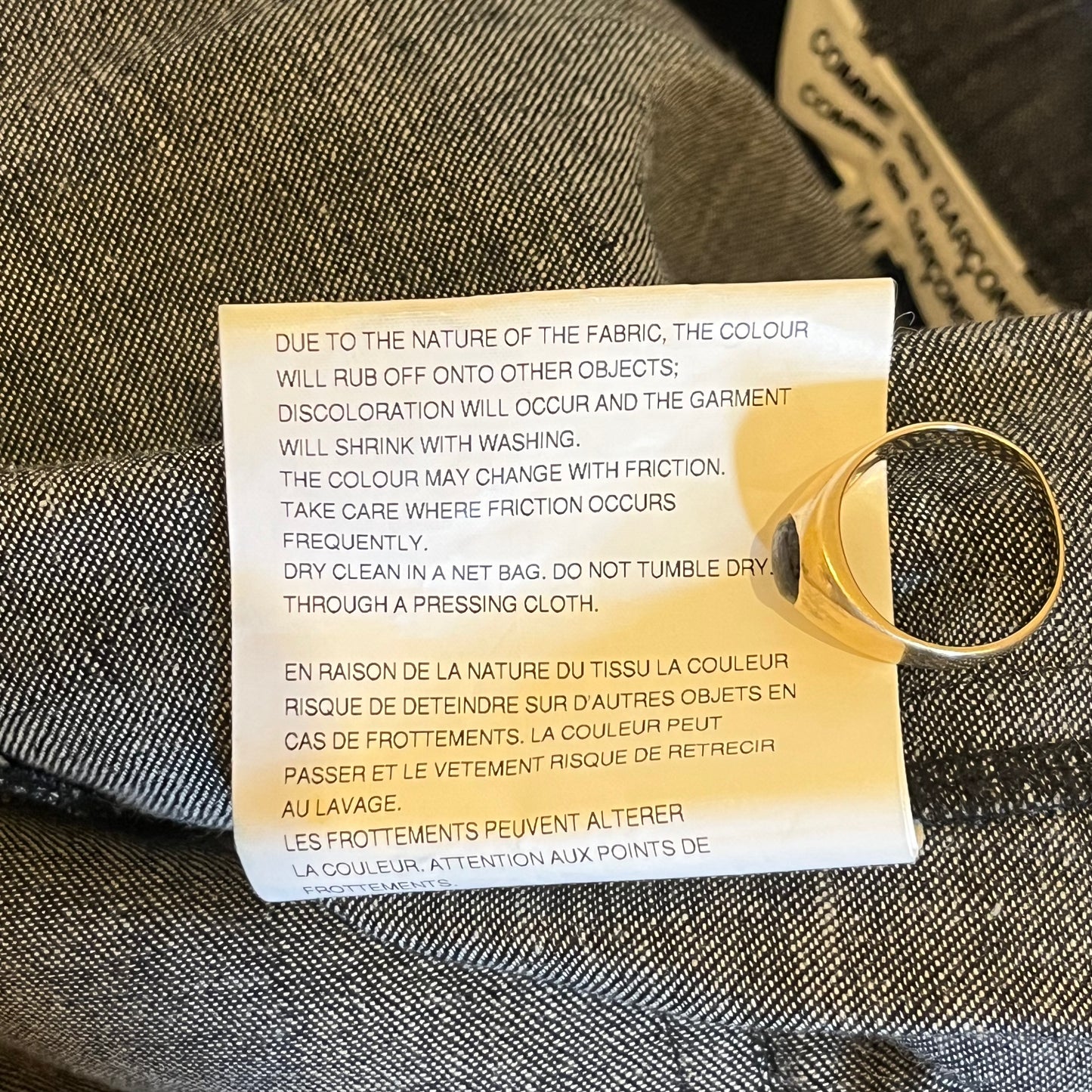 CDG 2012 Denim Overcoat