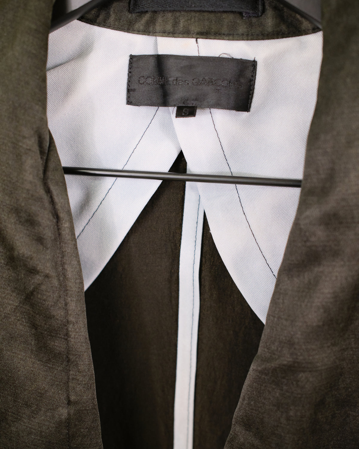 COMME des GARCONS Satin Cropped Blazer Jacket