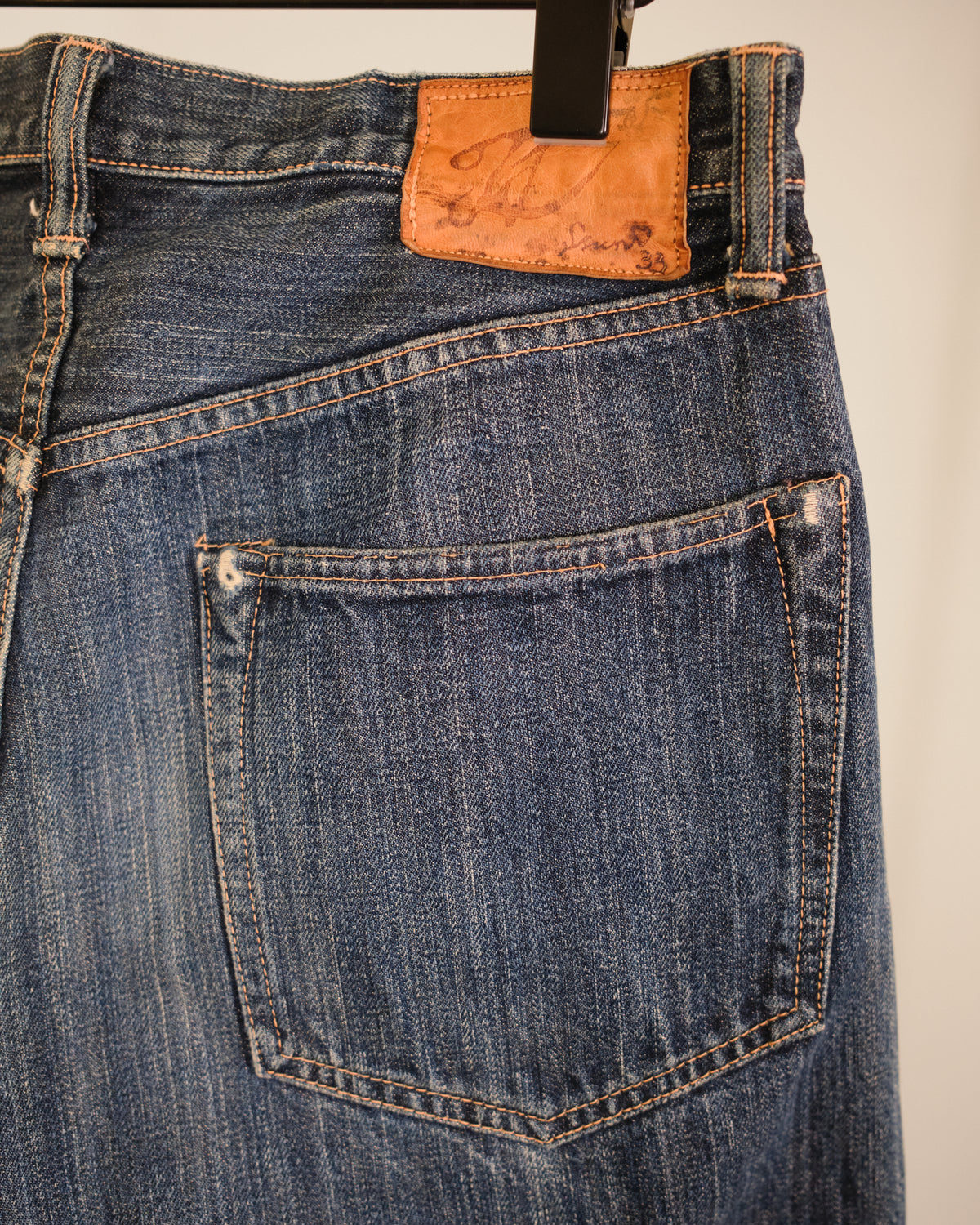 Kapital Indigo Straight Denim Jeans