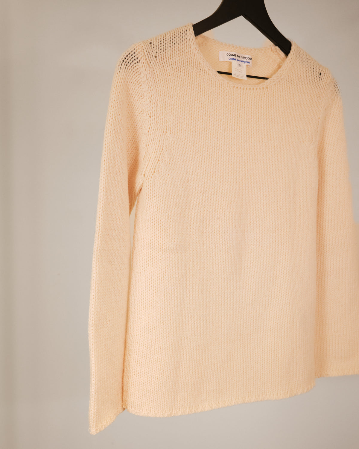 COMME des GARCONS COMME des GARCONS Garment Wool Knit Sweater Cream