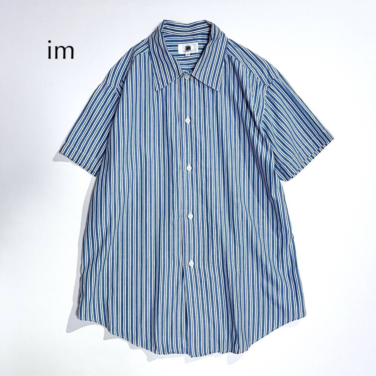 Issey Miyake Striped Short Sleeve Shirt