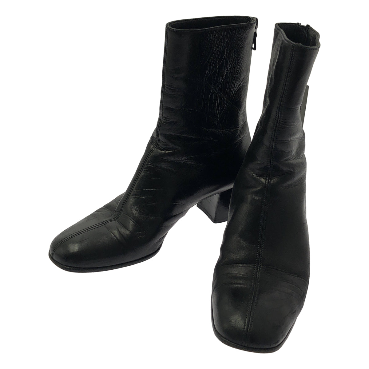 Prada Back Zip Ankle Boots
