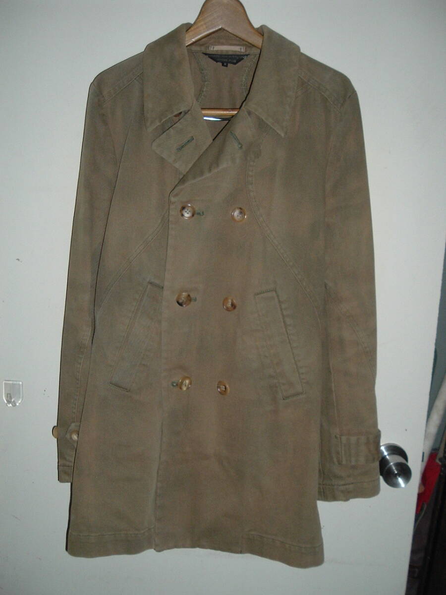 Comme Des Garcons Homme Curved Seam Plus Coat