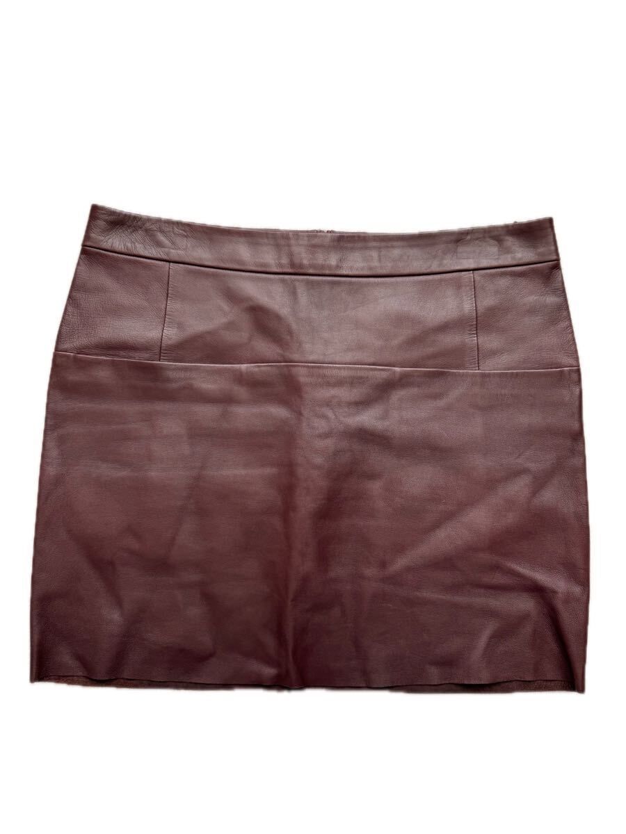 Celine Leather Mini Skirt