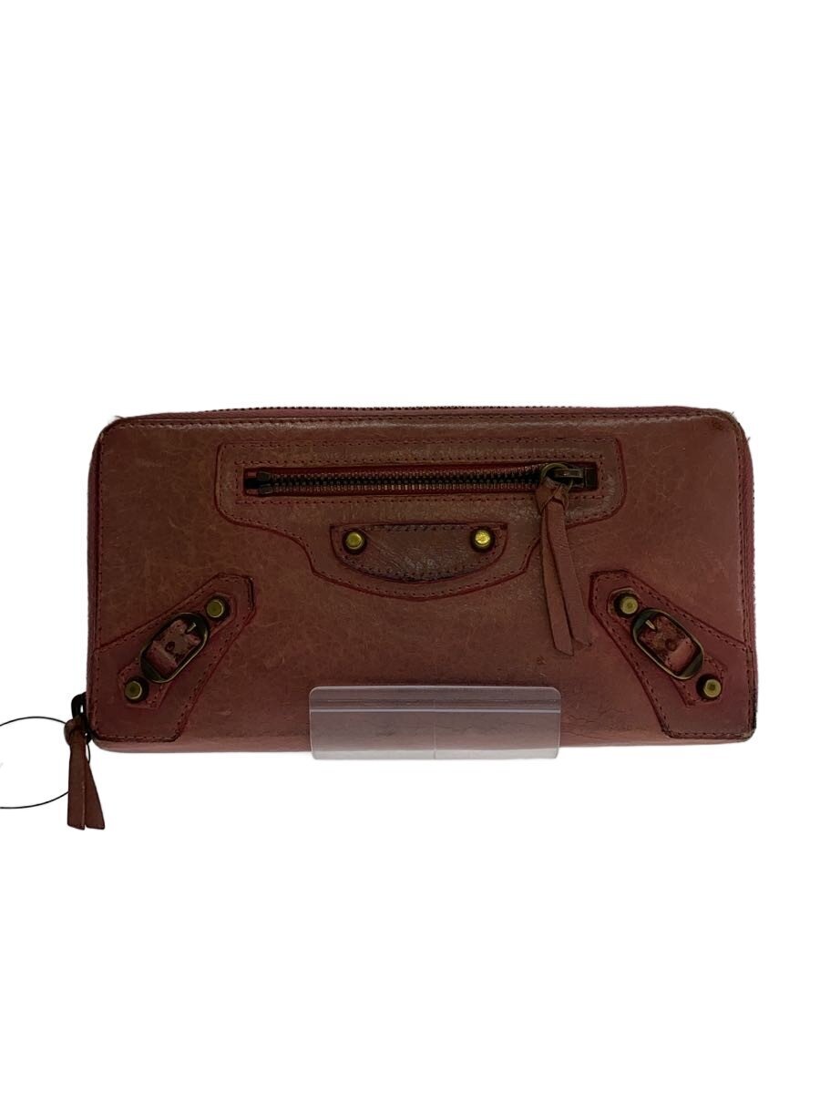Balenciaga Leather City Wallet - Pink